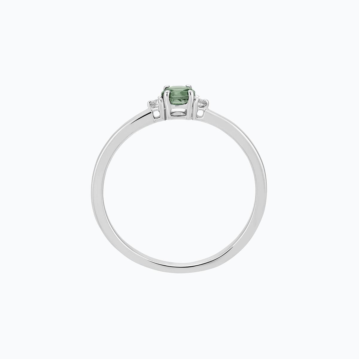 Solitaire Lolly Saphir Vert 3.5 mm