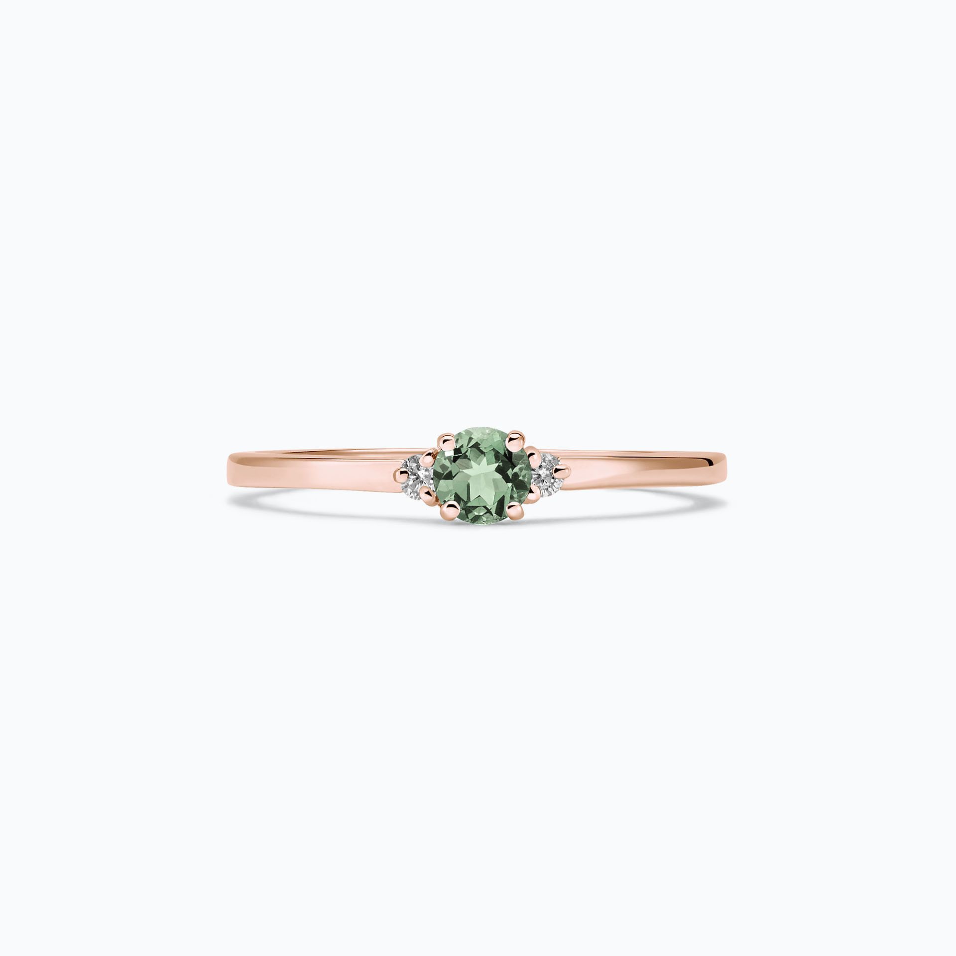 Solitaire Lolly Saphir Vert 3.5 mm