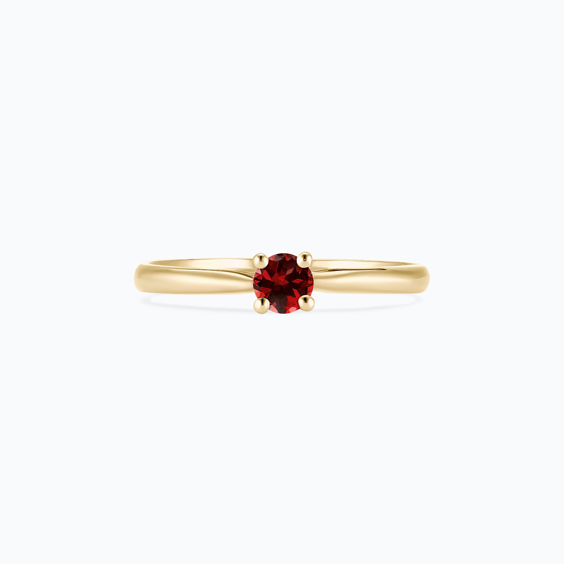 Solitaire Luna Saphir Rouge 3.5 mm