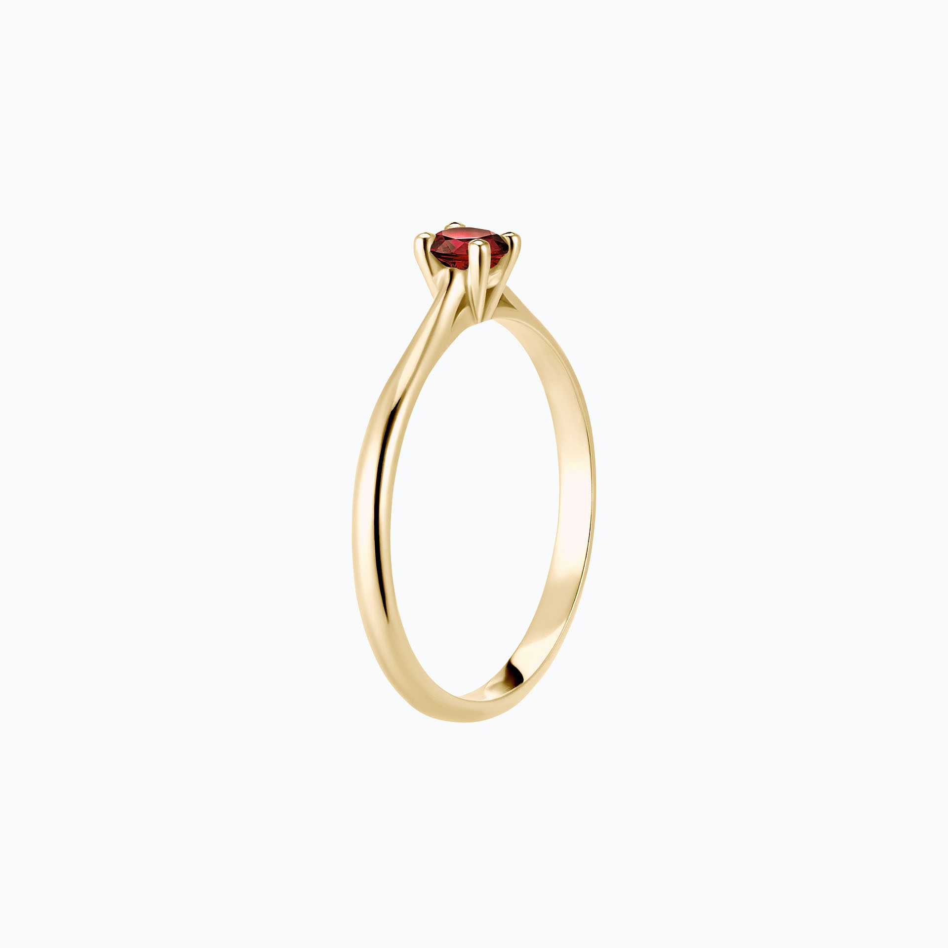 Solitaire Luna Saphir Rouge 3.5 mm
