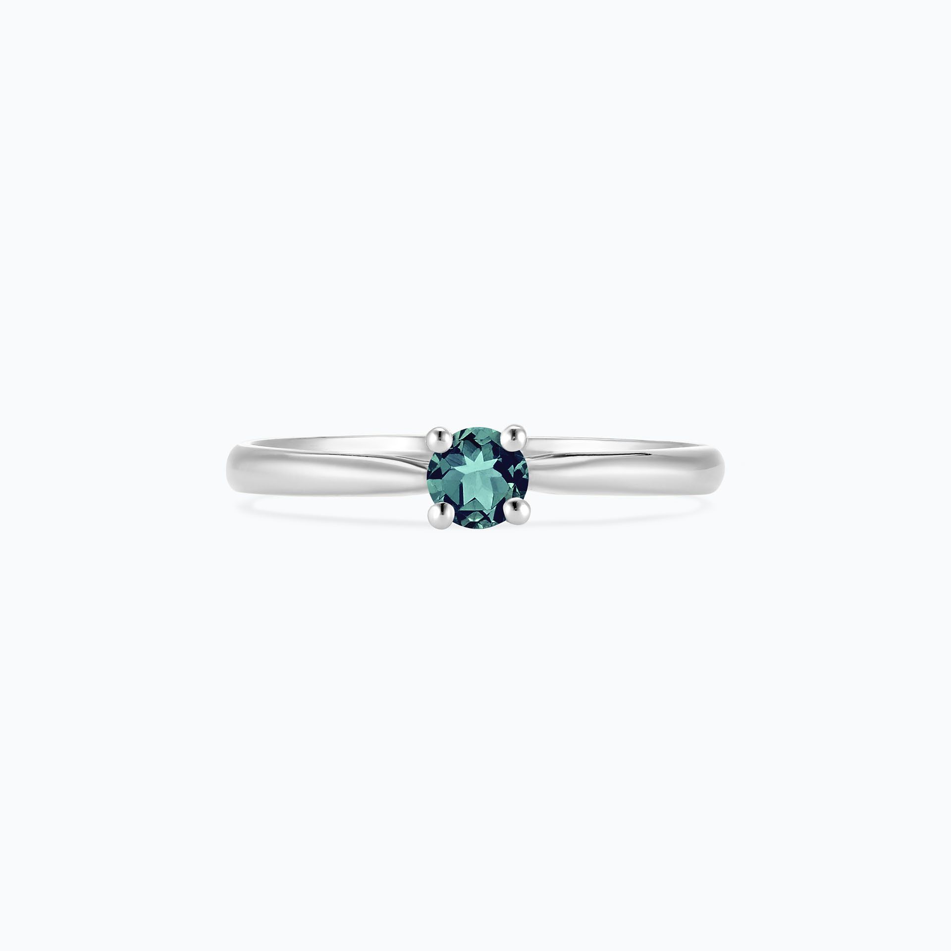 Solitaire Luna Saphir Teal 3.5 mm