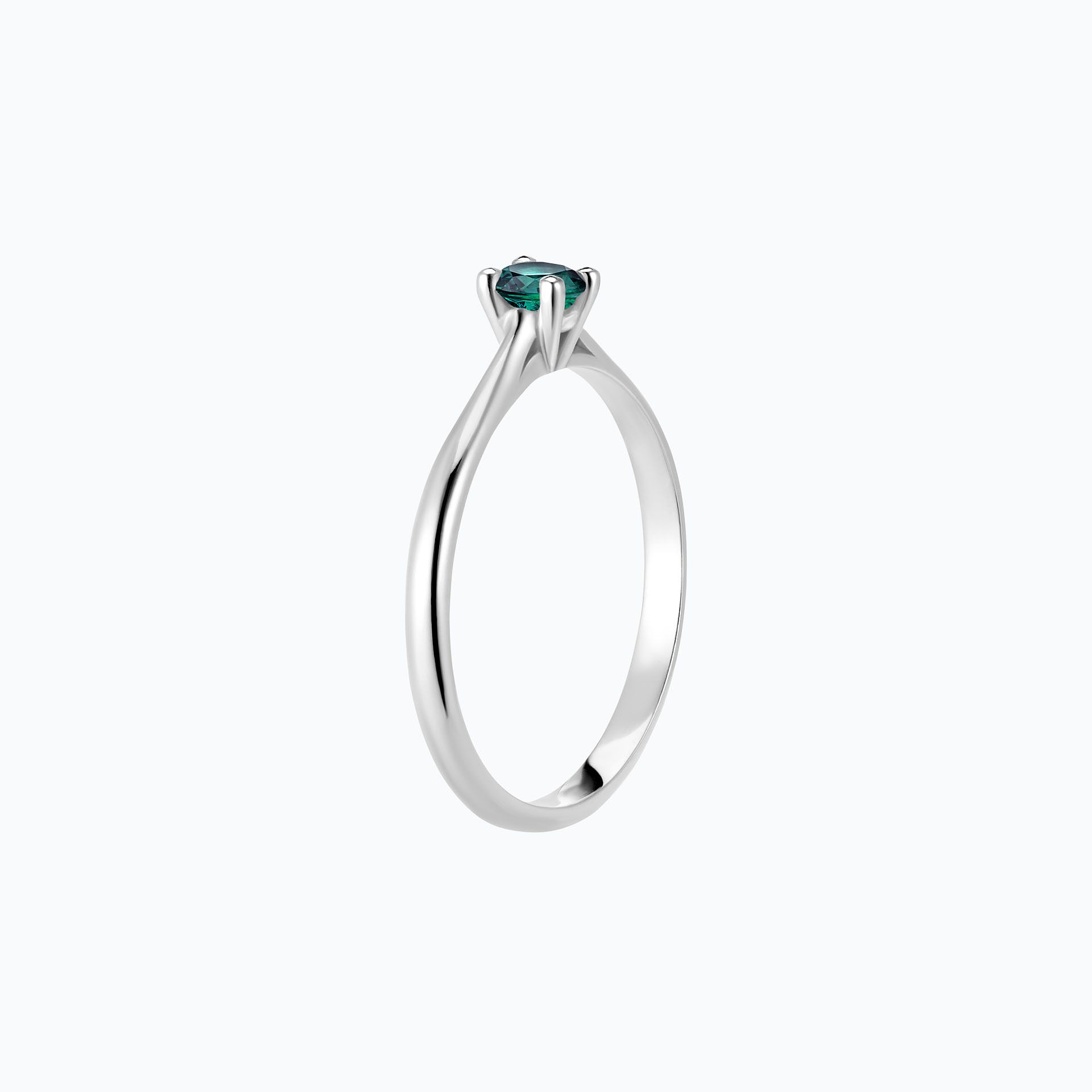 Solitaire Luna Saphir Teal 3.5 mm