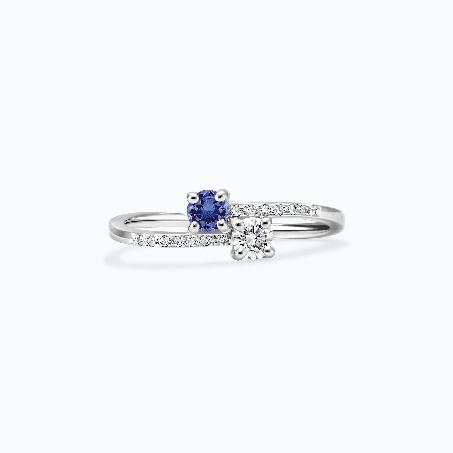 Solitaire Michelle et Barack Tanzanite 3.5 mm