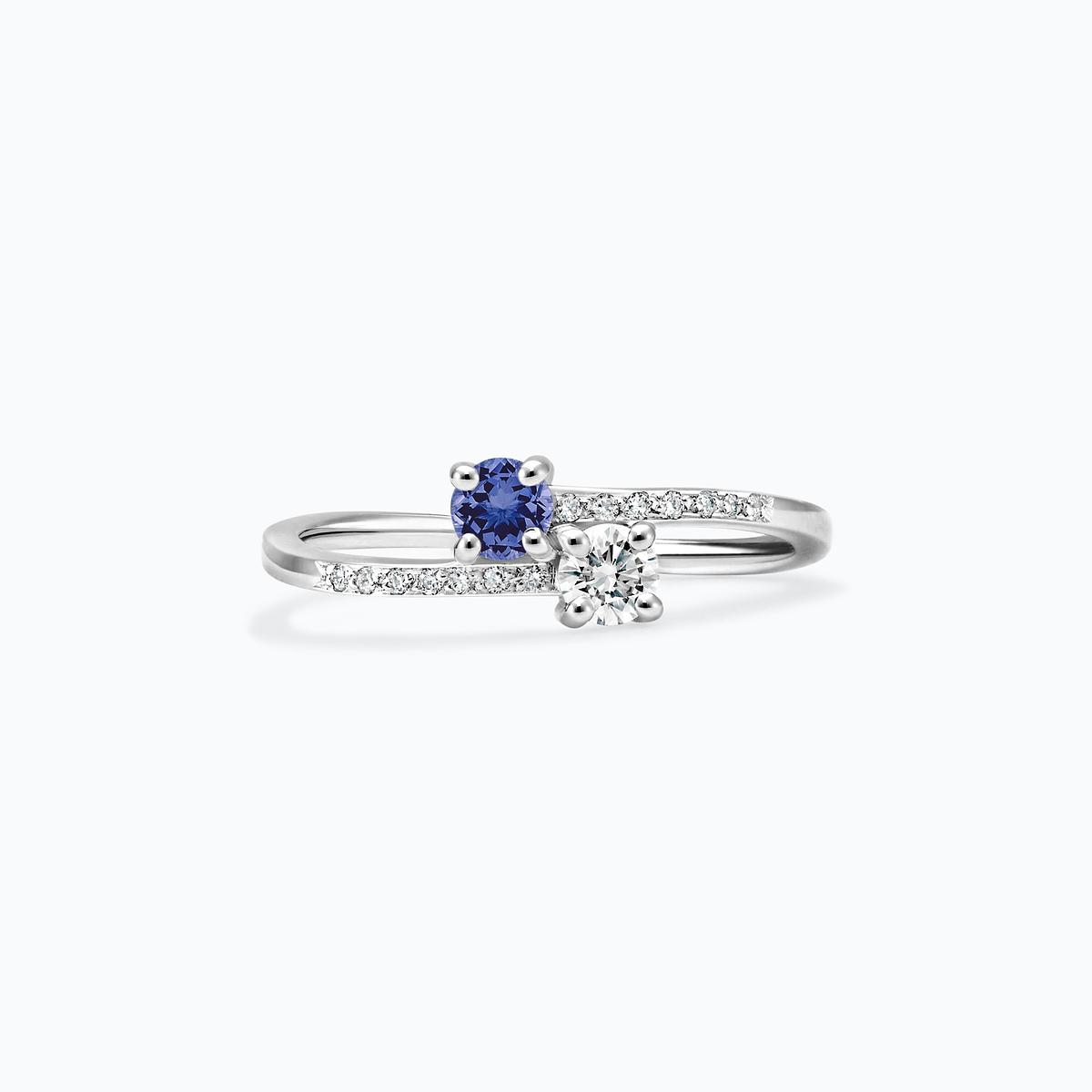 Solitaire Michelle et Barack Tanzanite 3.5 mm
