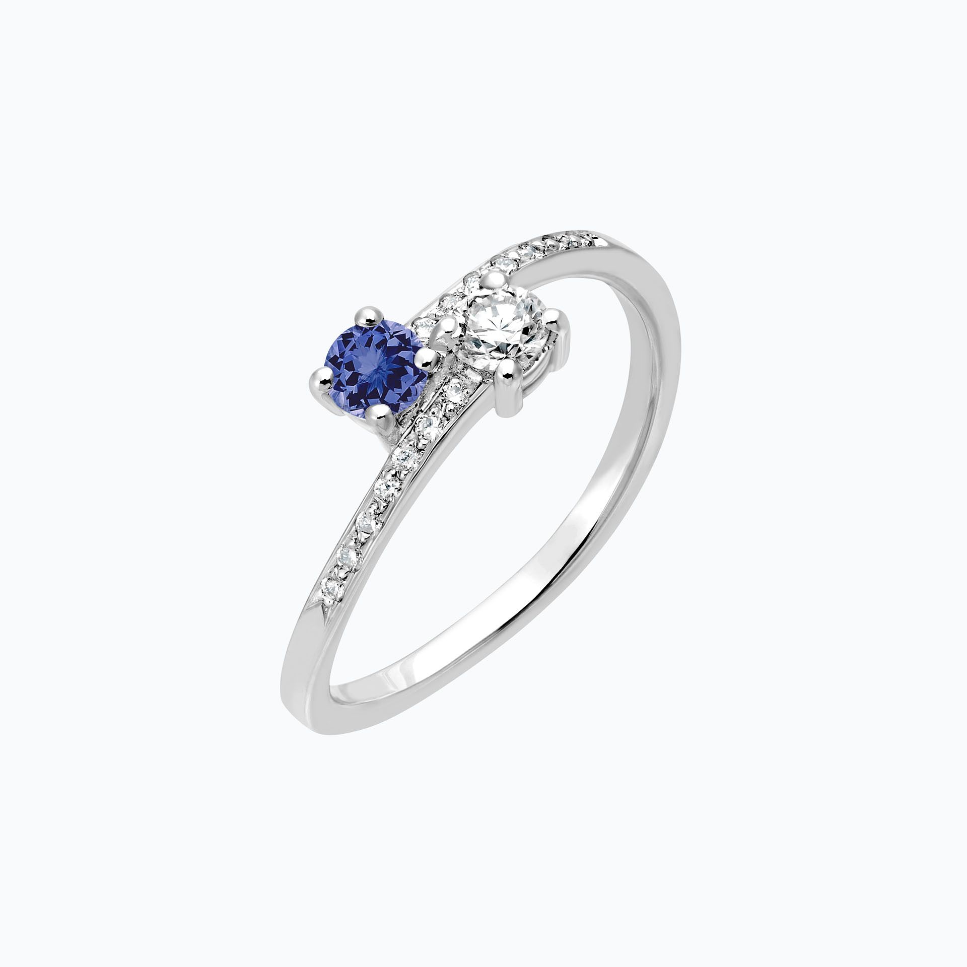 Solitaire Michelle et Barack Tanzanite 3.5 mm
