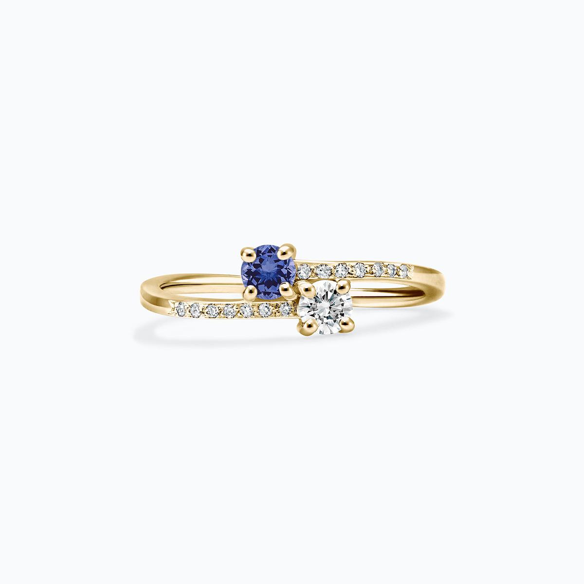 Solitaire Michelle et Barack Tanzanite 3.5 mm