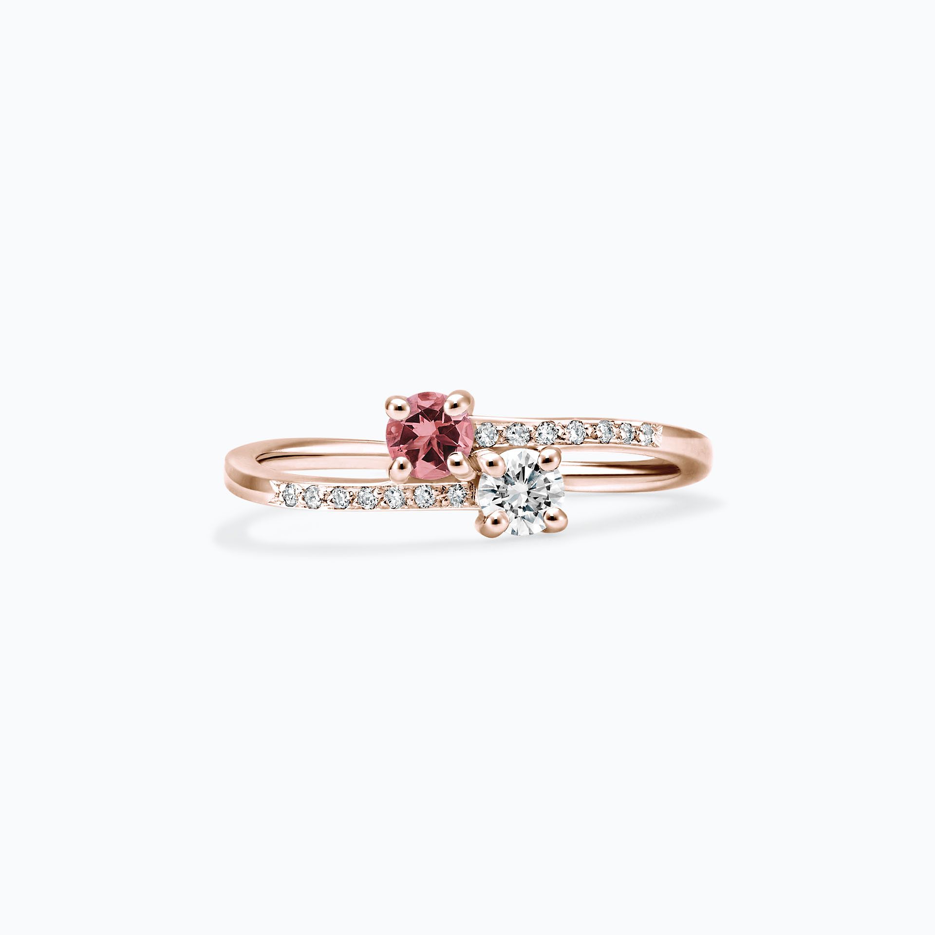 Solitaire Michelle et Barack Tourmaline 3.5 mm