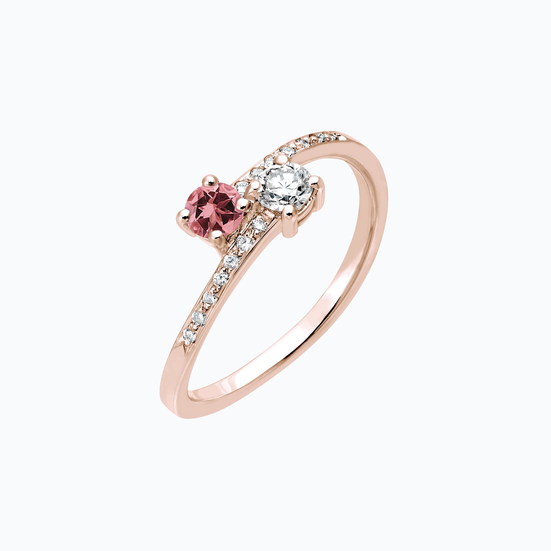 Solitaire Michelle et Barack Tourmaline 3.5 mm