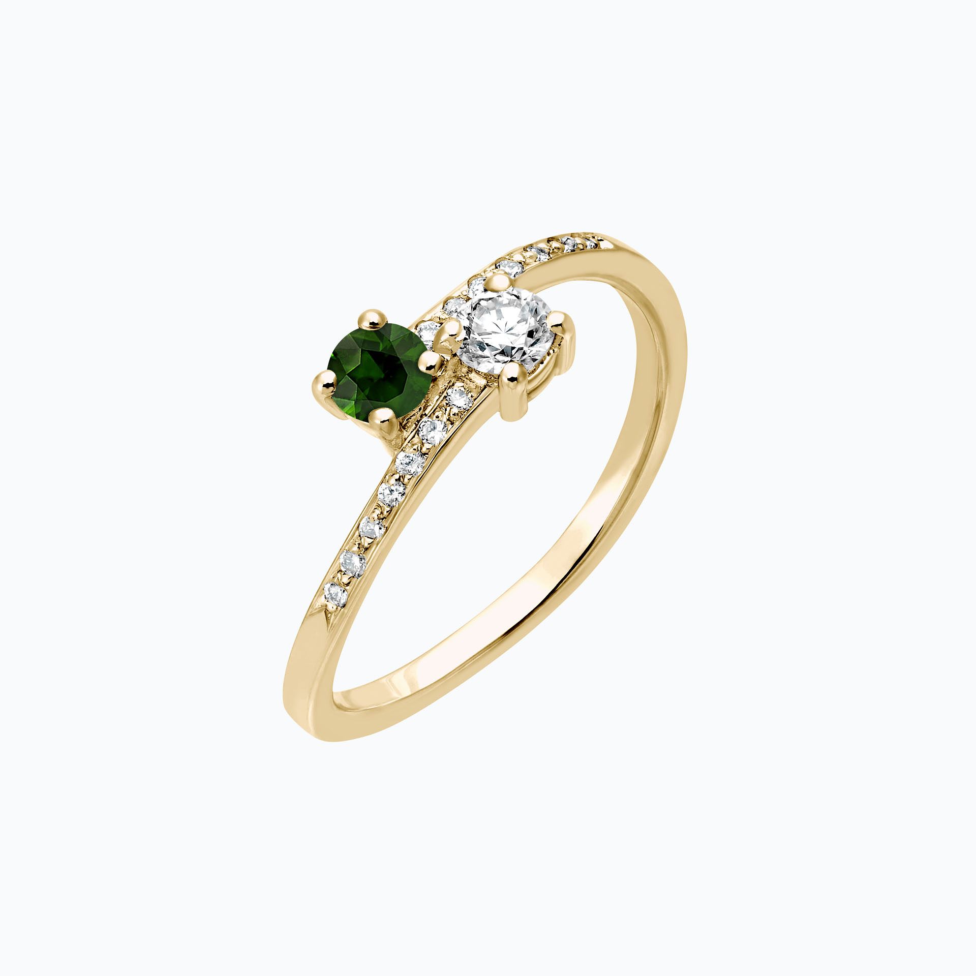 Solitaire Michelle et Barack Tsavorite 3.5 mm