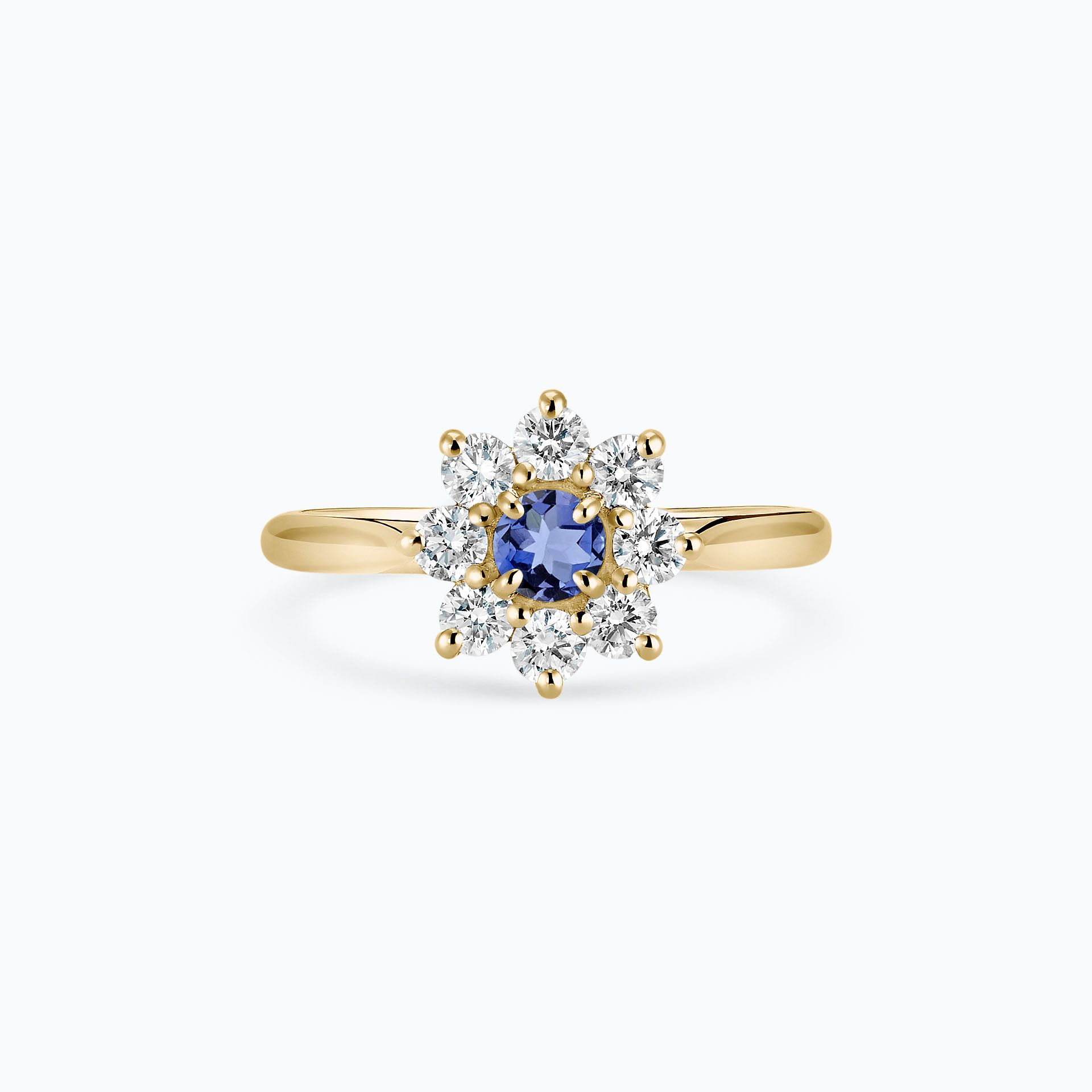 Solitaire Marguerite Étoilée Tanzanite 3.5 mm