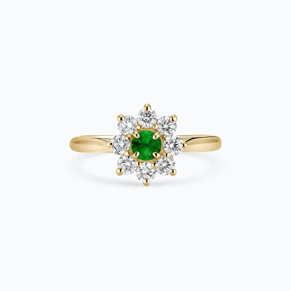 Solitaire Marguerite Étoilée Tsavorite 3.5 mm