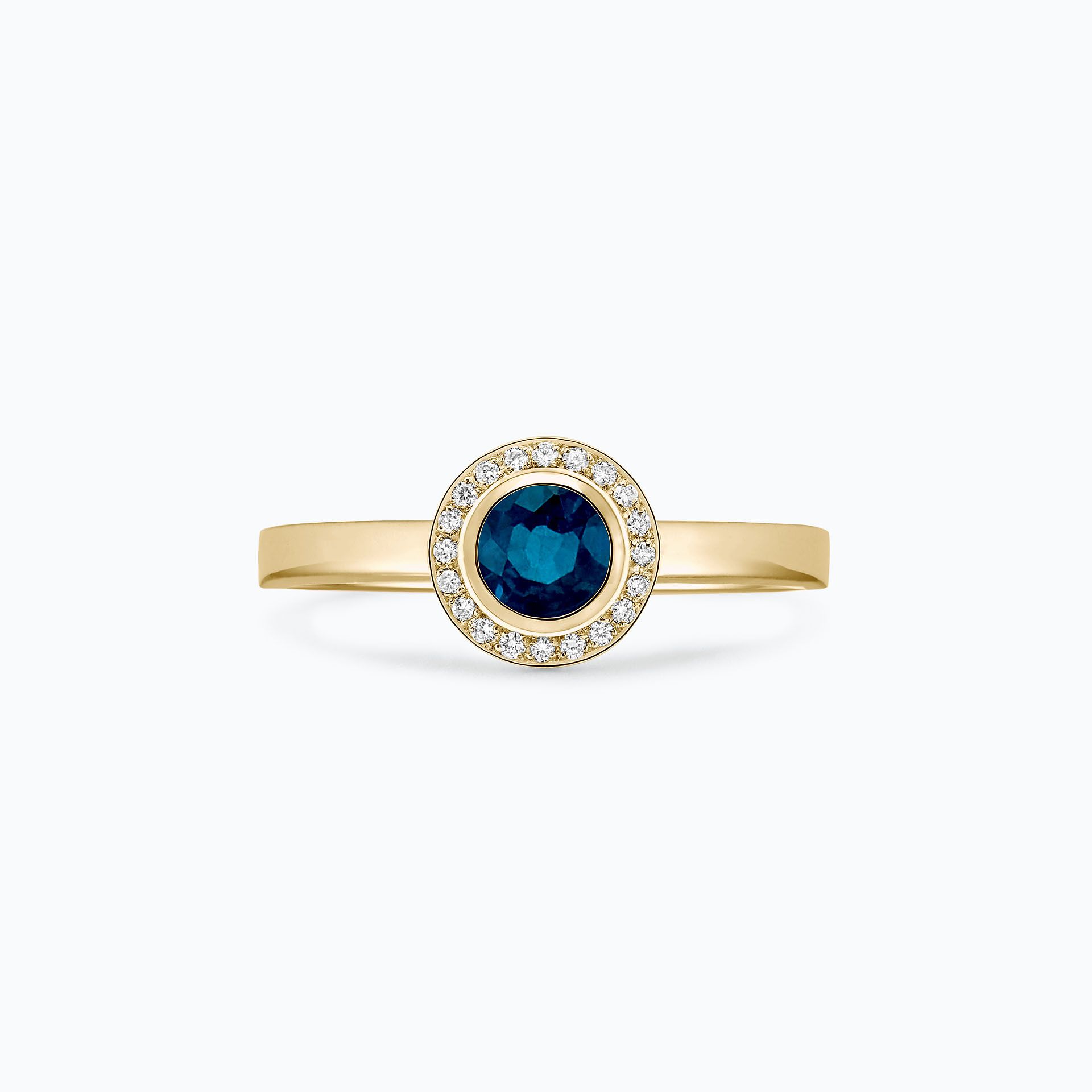 Solitaire Paris Topaze Blue London 4.5 mm