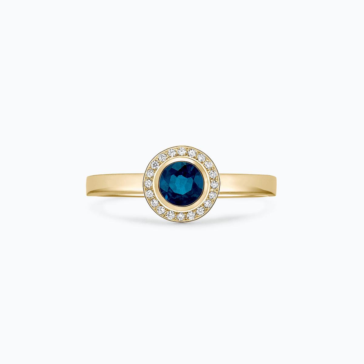 Solitaire Paris Topaze Blue London 4.5 mm