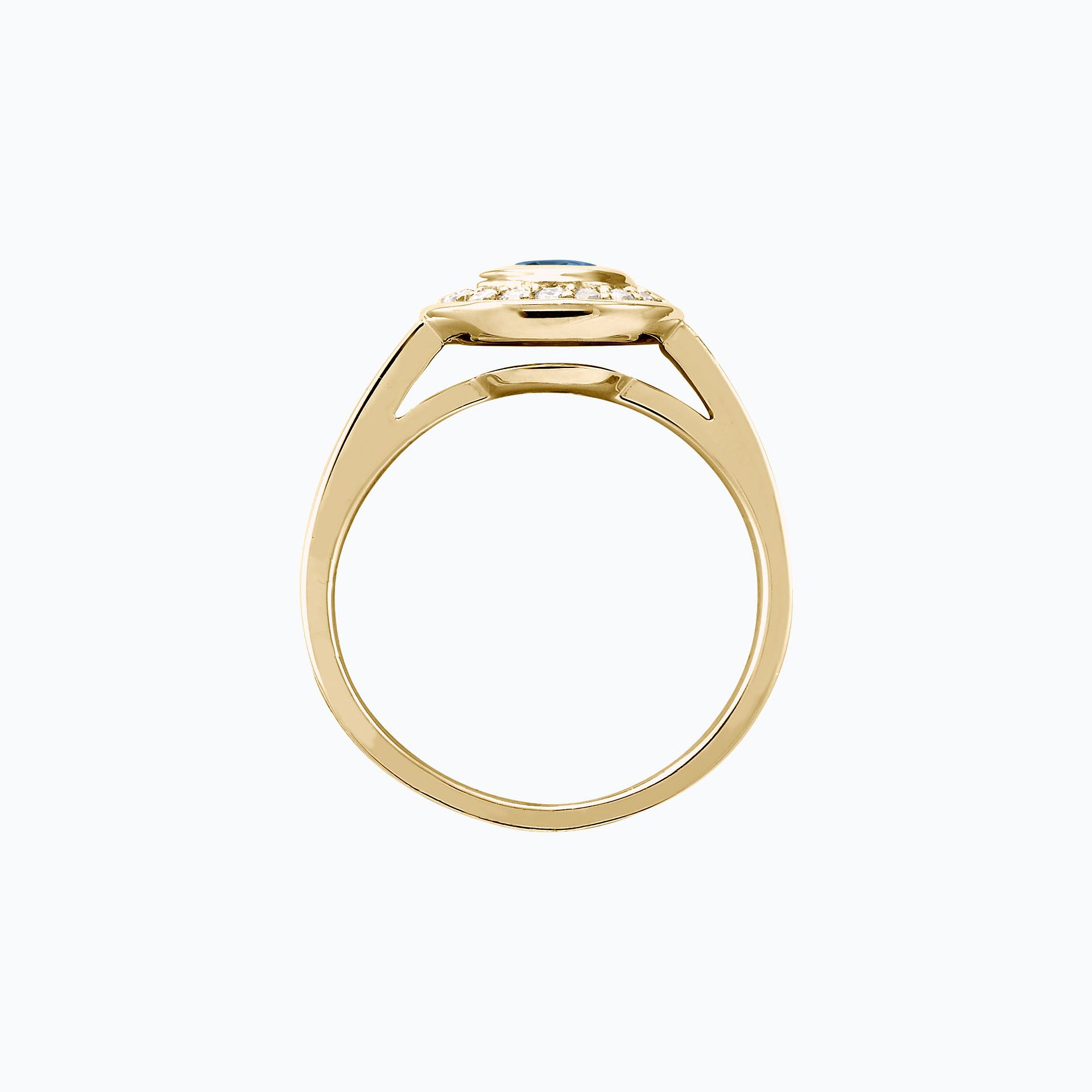 Solitaire Paris Topaze Blue London 4.5 mm