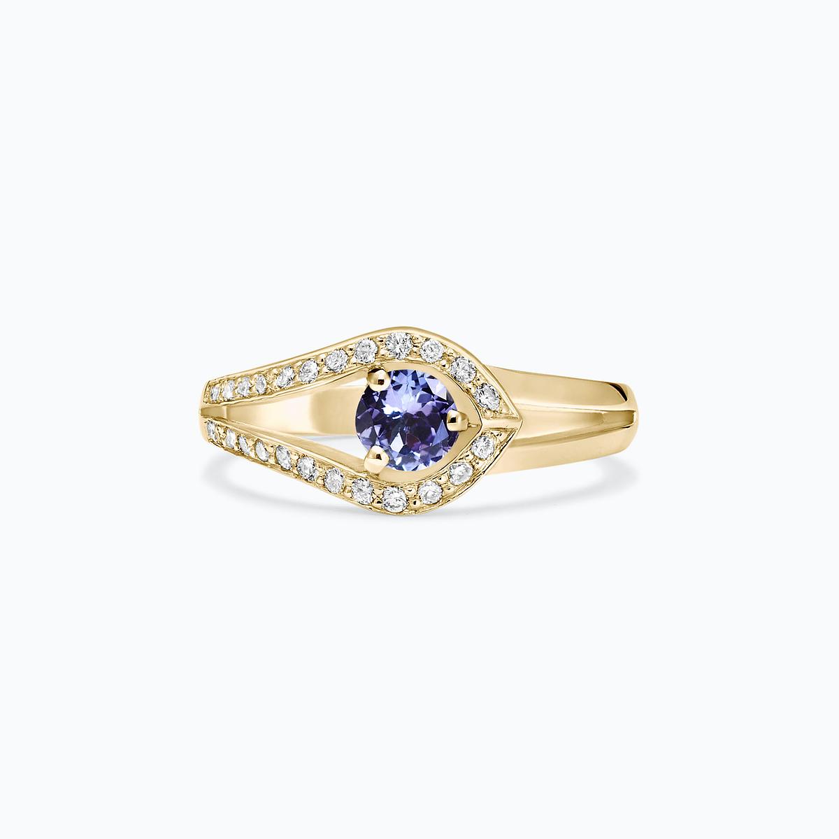Solitaire Pavé Adoré Tanzanite