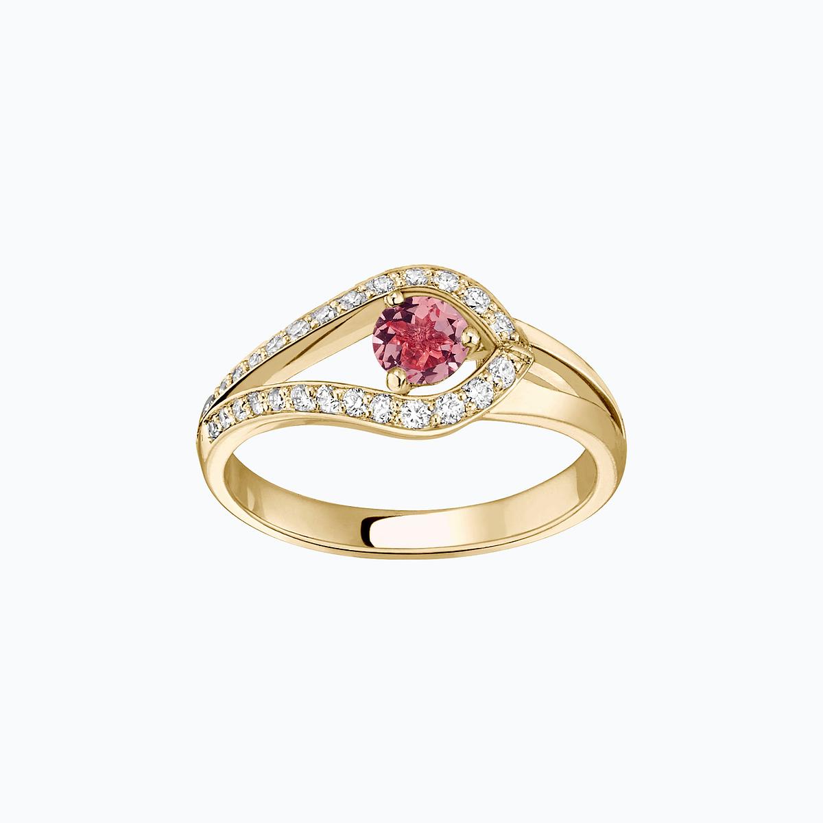 Solitaire Pavé Adoré Tourmaline