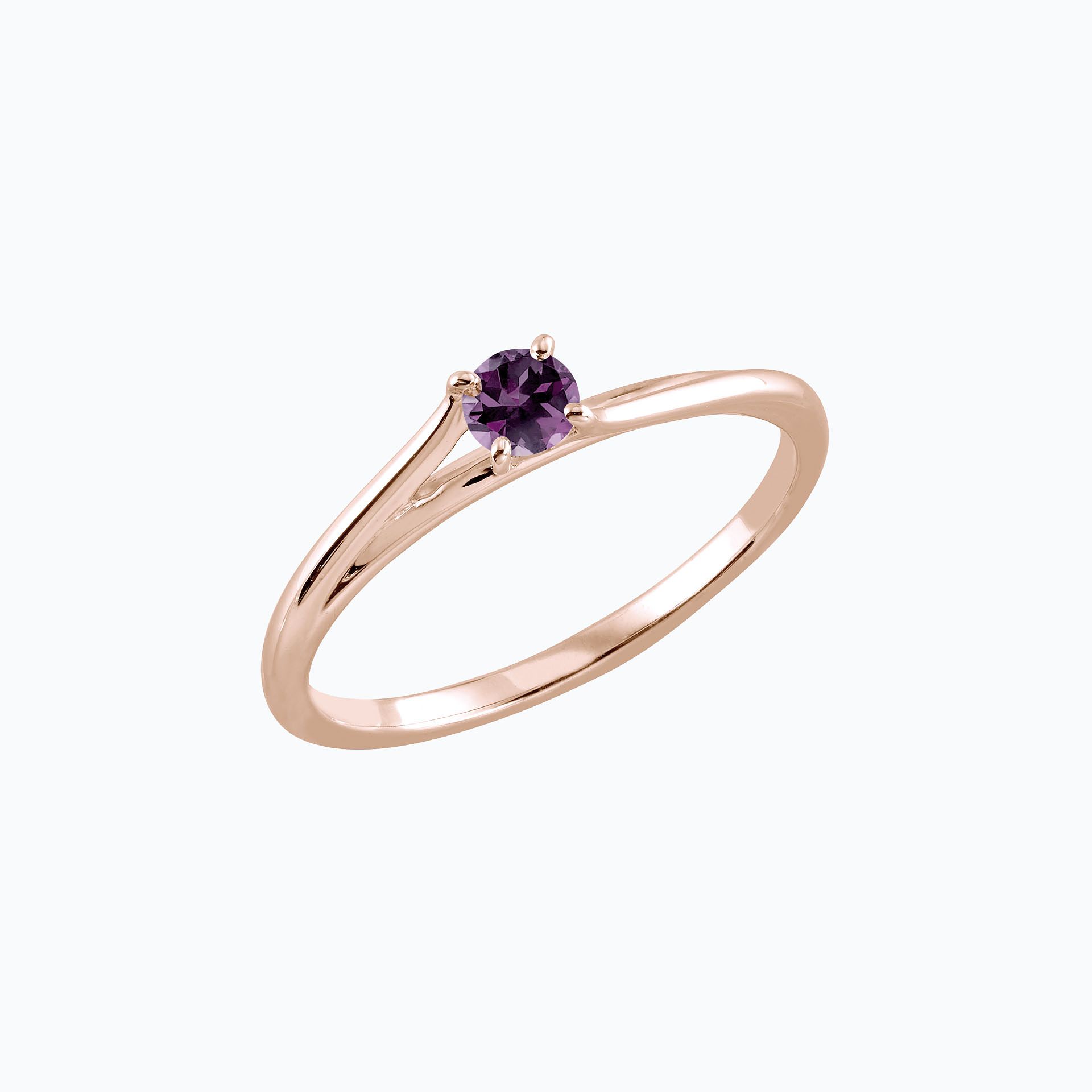 Solitaire Osaka Saphir Violet 3.5 mm