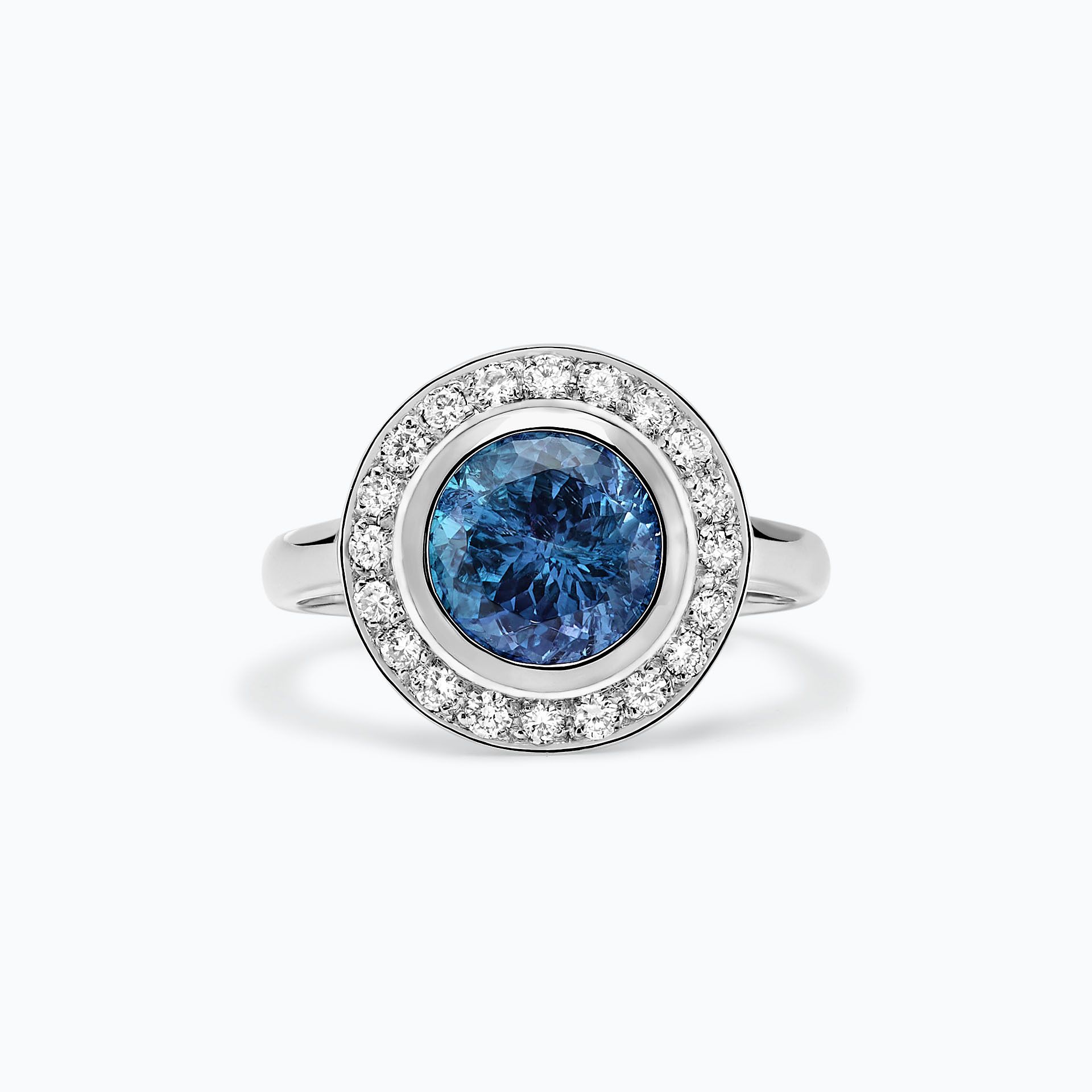 Solitaire Paris Topaze Blue London 8 mm