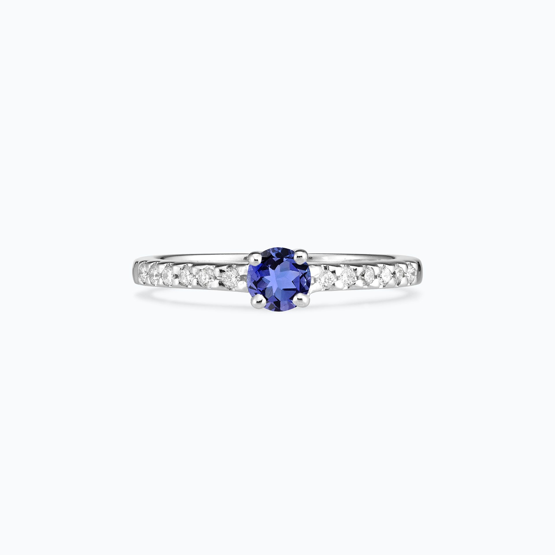 Solitaire Pavé Eden Tanzanite