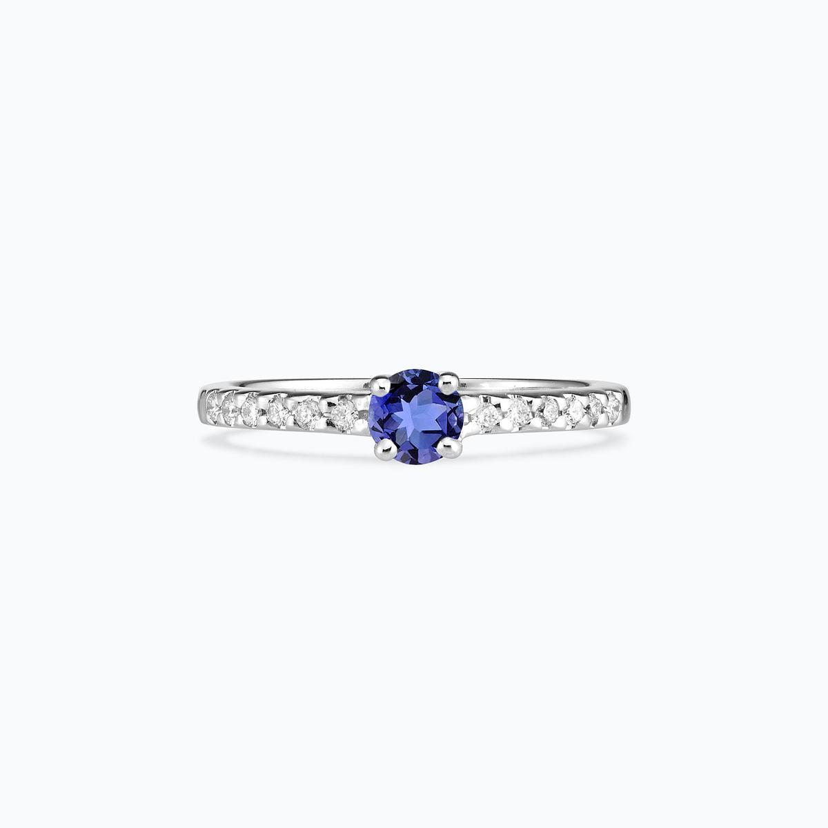 Solitaire Pavé Eden Tanzanite