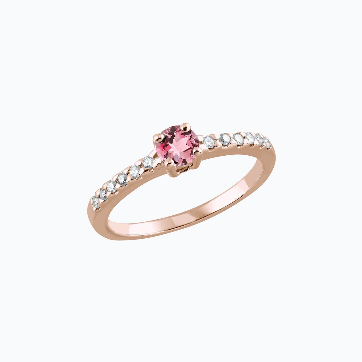 Solitaire Pavé Eden Tourmaline