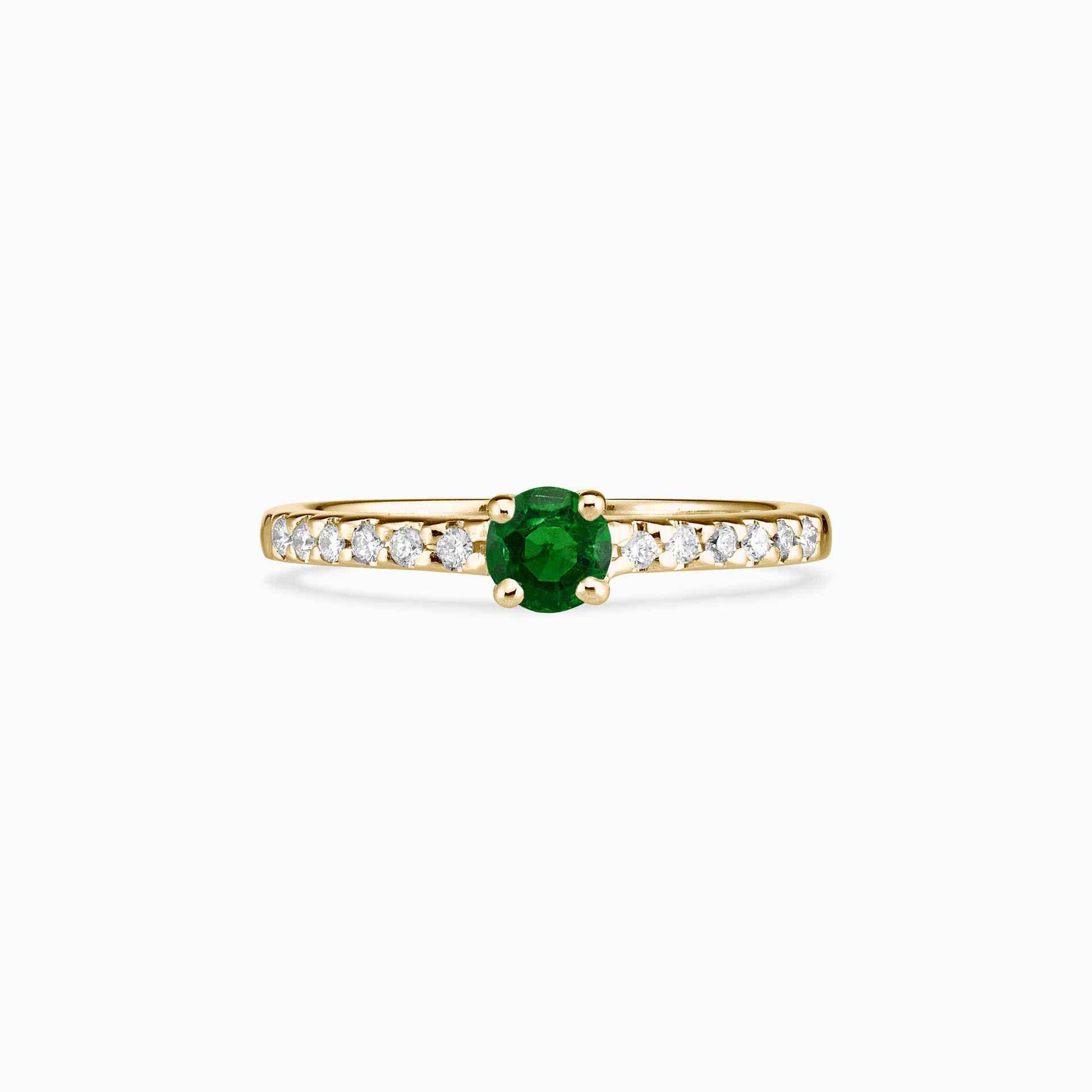 Solitaire Pavé Eden Tsavorite