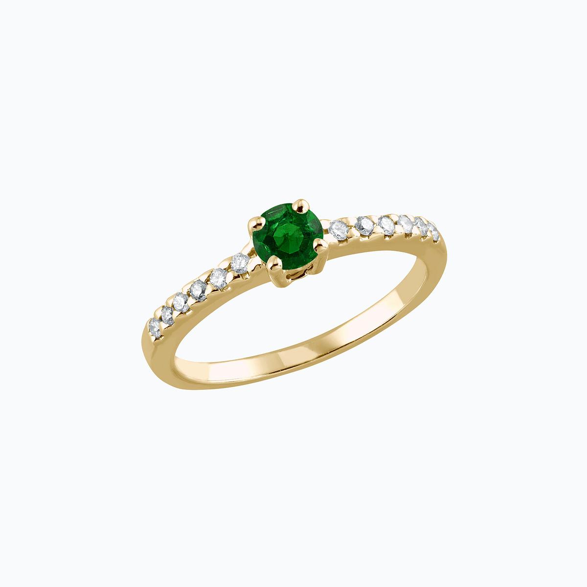 Solitaire Pavé Eden Tsavorite
