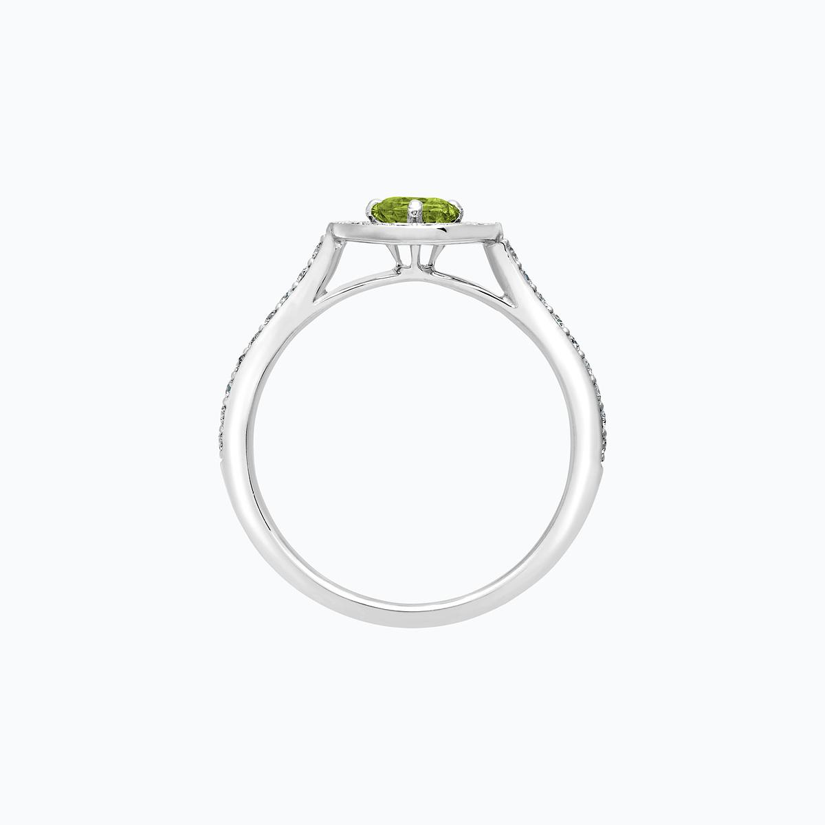Solitaire Pavé Attraction Péridot