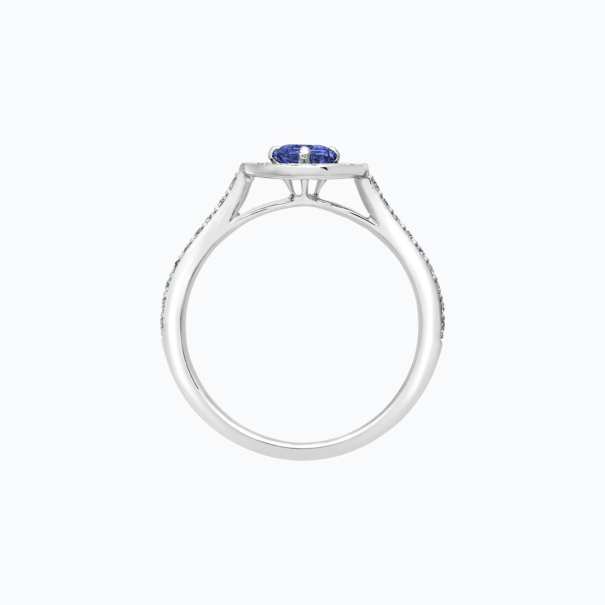 Solitaire Pavé Attraction Tanzanite