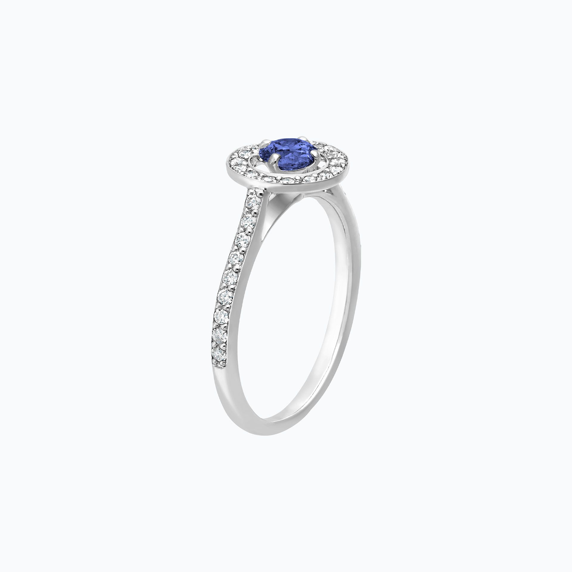 Solitaire Pavé Attraction Tanzanite