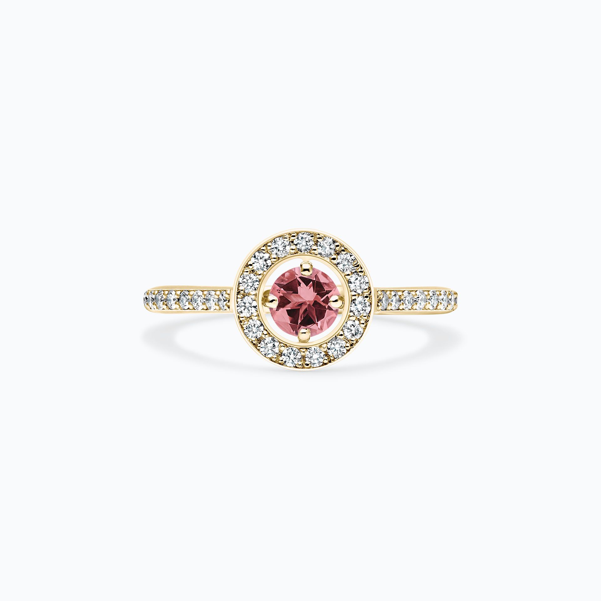 Solitaire Pavé Attraction Tourmaline