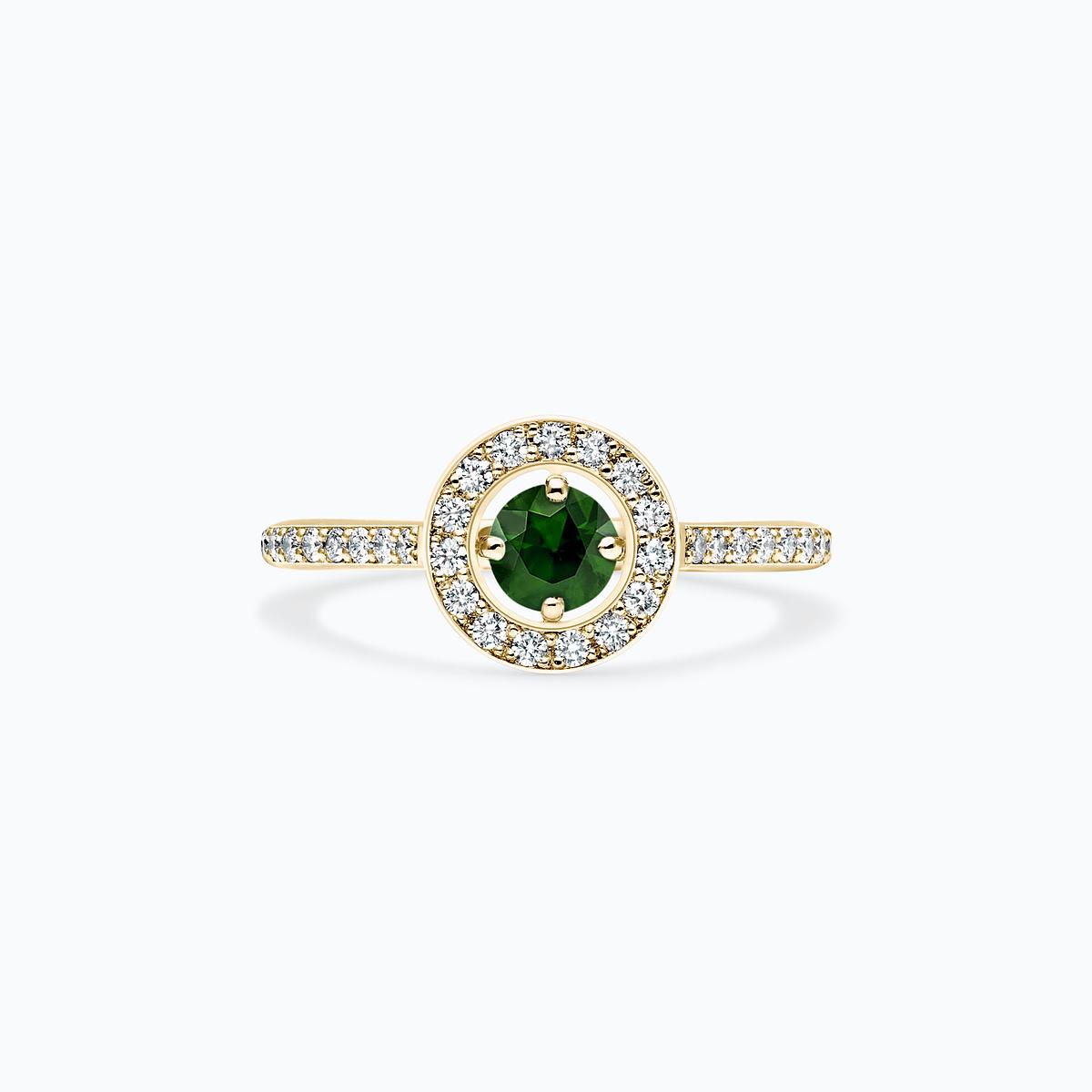 Solitaire Pavé Attraction Tsavorite