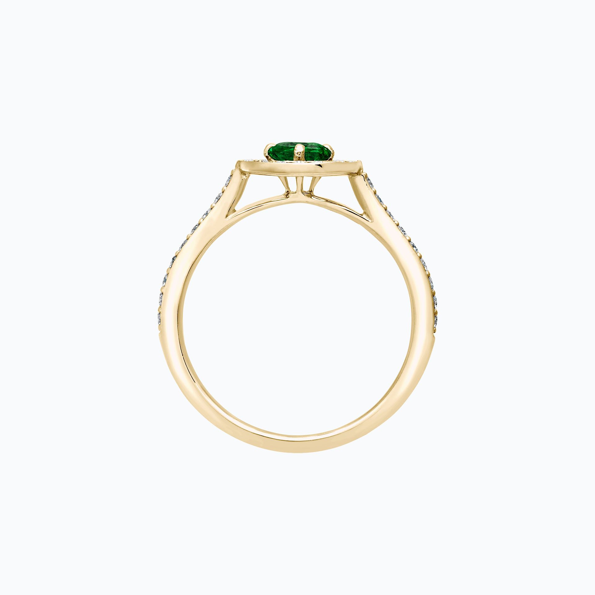 Solitaire Pavé Attraction Tsavorite