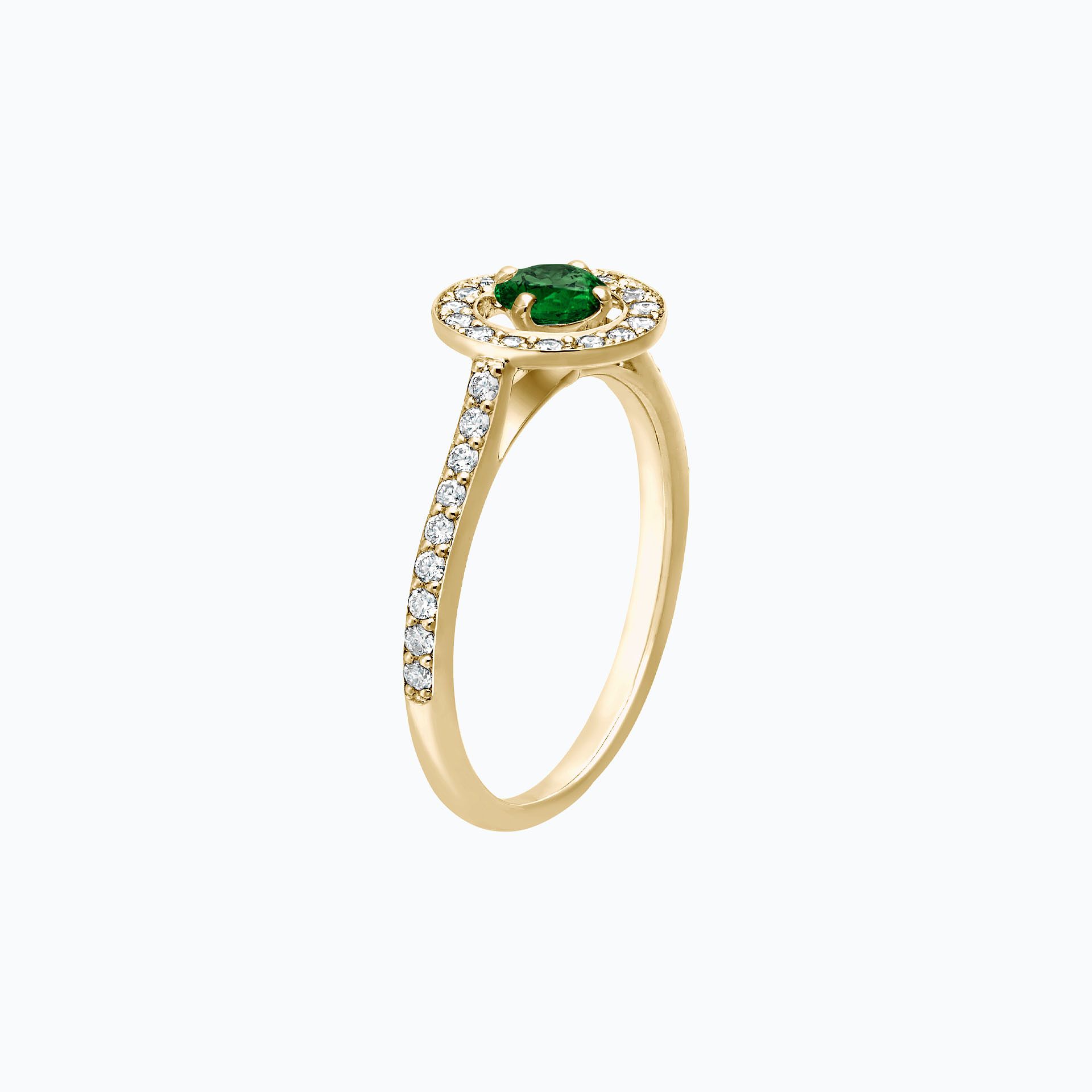Solitaire Pavé Attraction Tsavorite