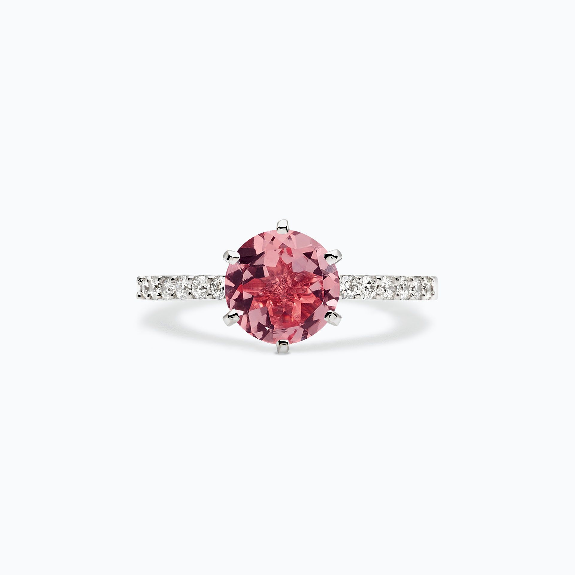 Solitaire Pavé Camille Tourmaline 6 mm