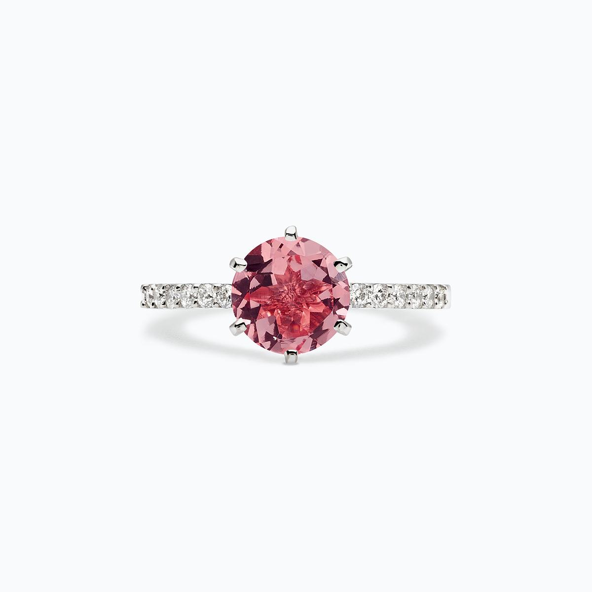 Solitaire Pavé Camille Tourmaline 6 mm