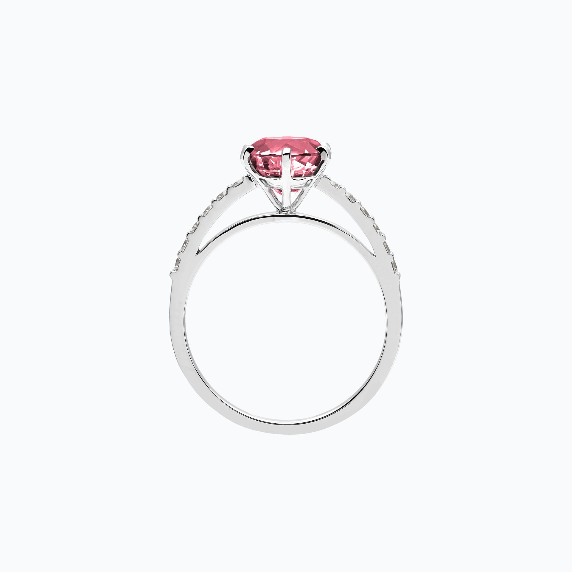 Solitaire Pavé Camille Tourmaline 6 mm