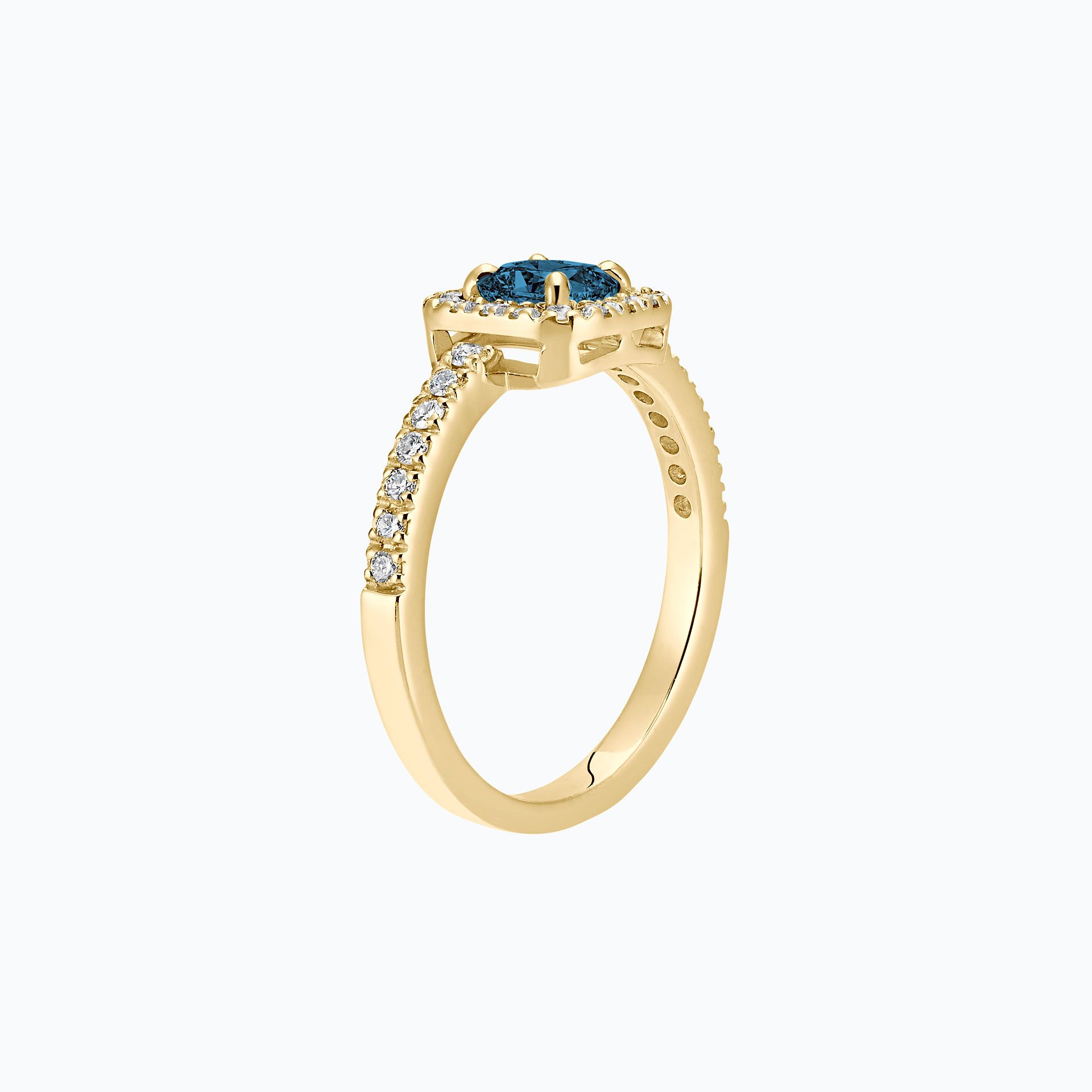Solitaire Pavé Charlotte Topaze Blue London
