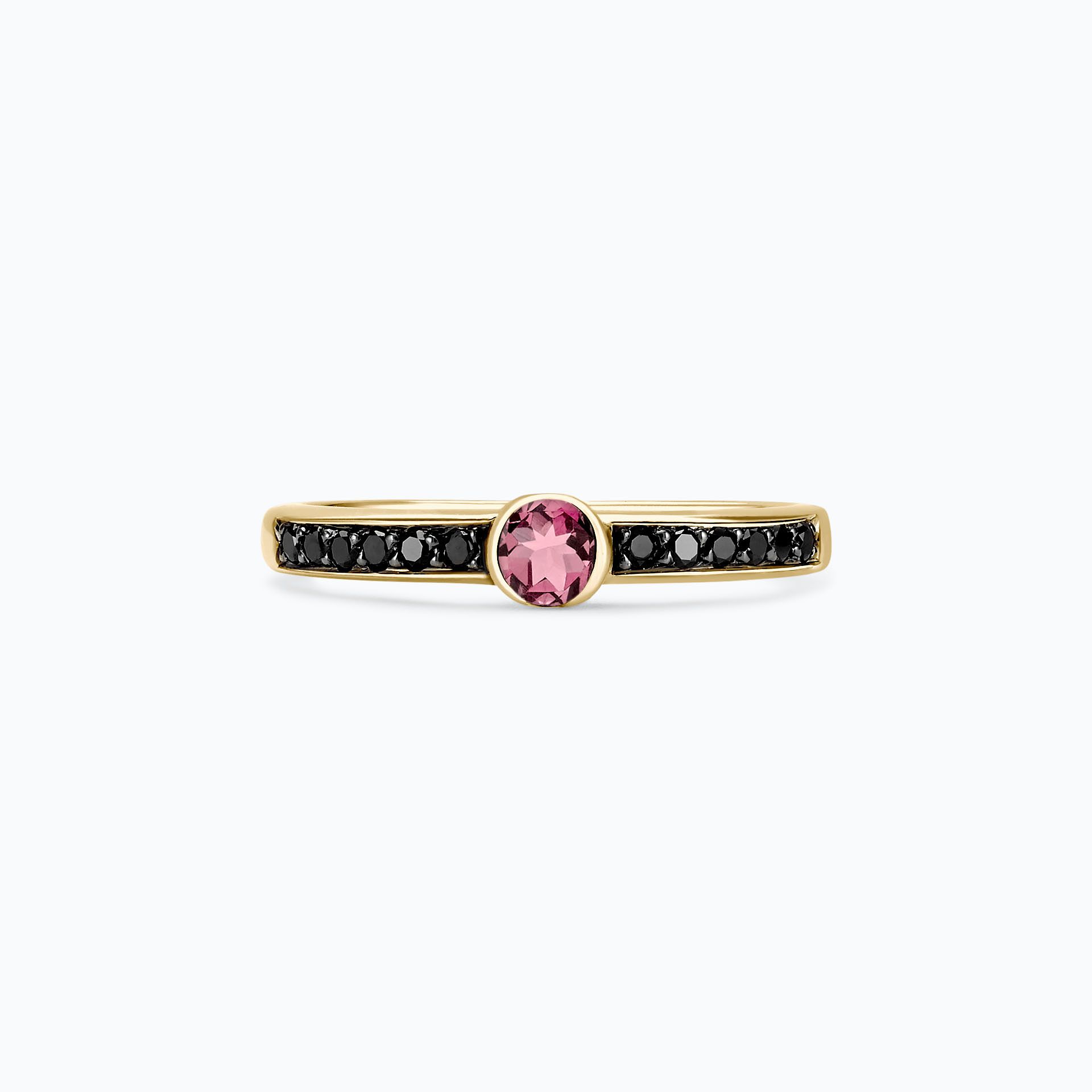 Solitaire Pavé Flora Tourmaline 3.5 mm