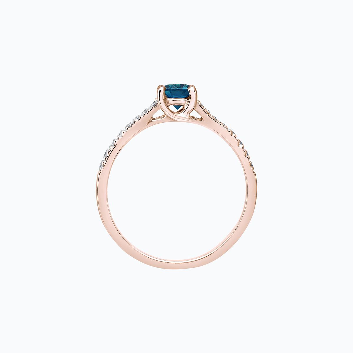 Solitaire Pavé Iris Topaze Blue London