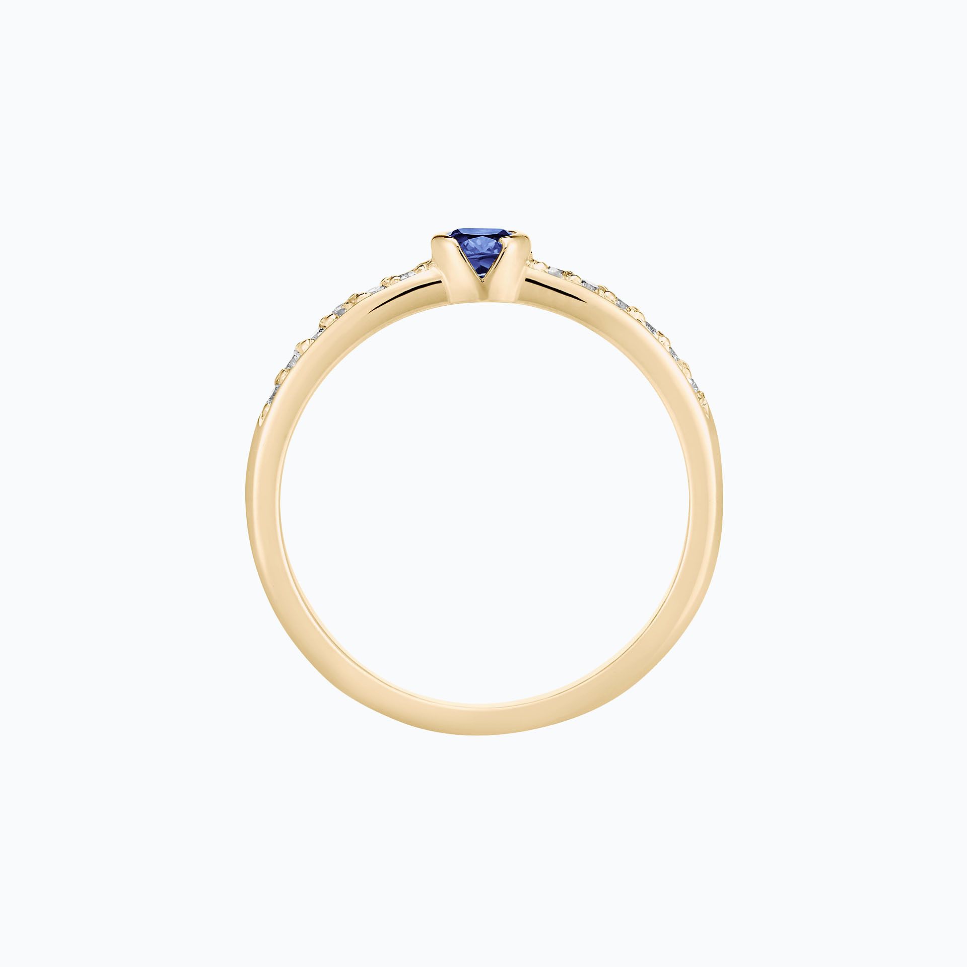 Solitaire Pavé Justine Tanzanite 3.5 mm