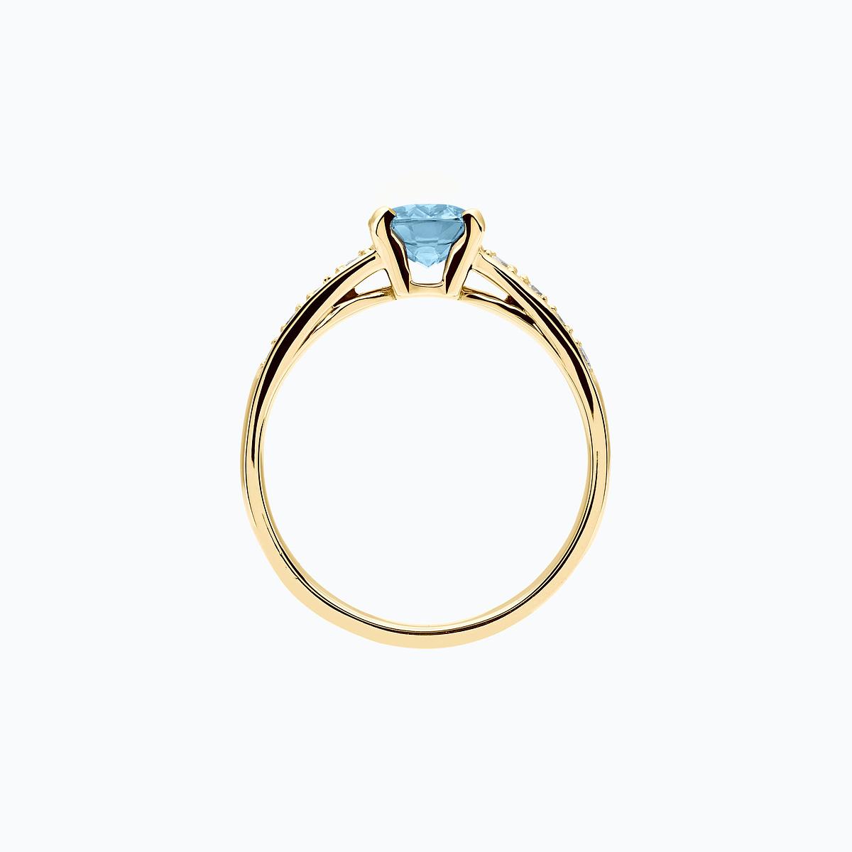 Solitaire Pavé Lola Aigue-Marine