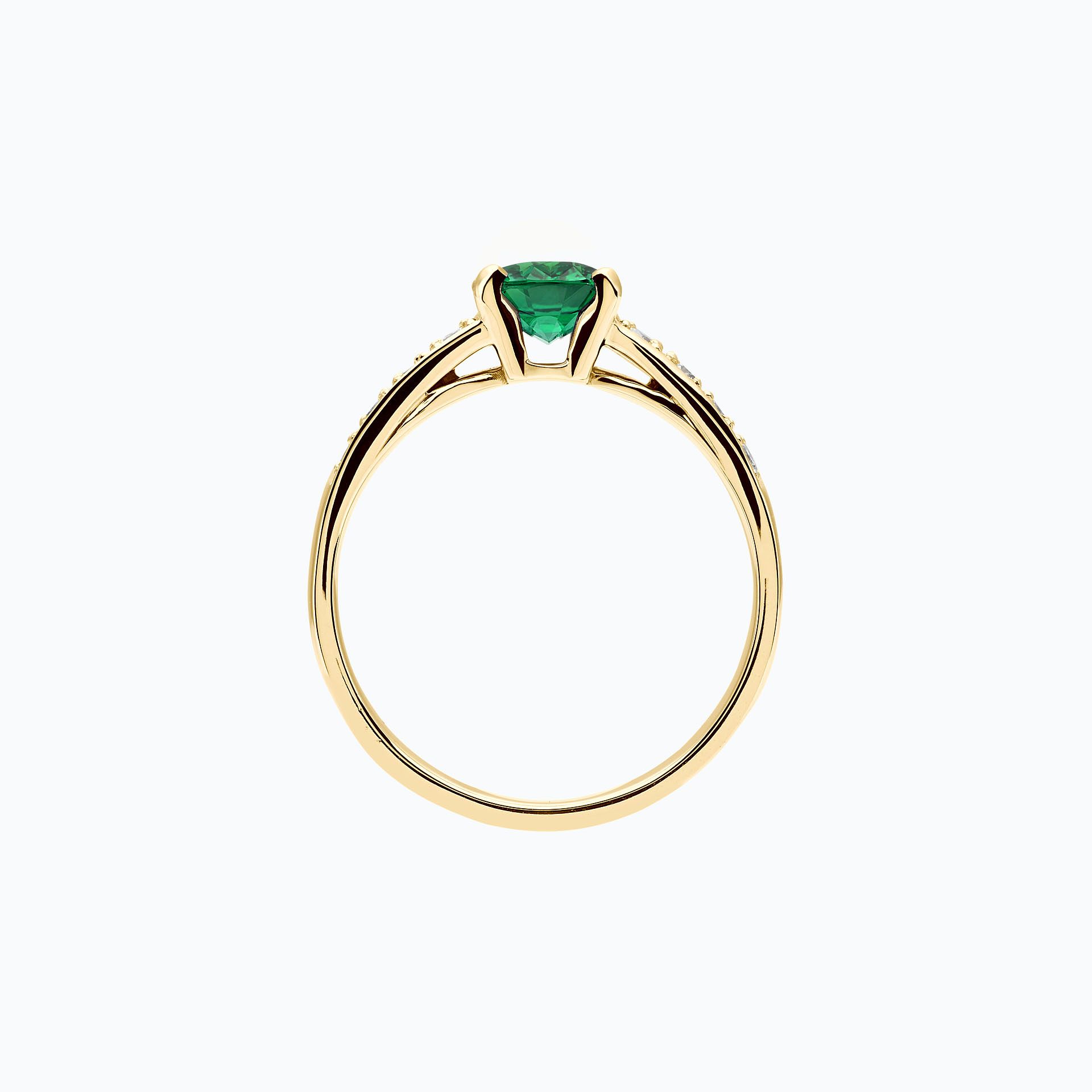 Solitaire Pavé Lola Émeraude