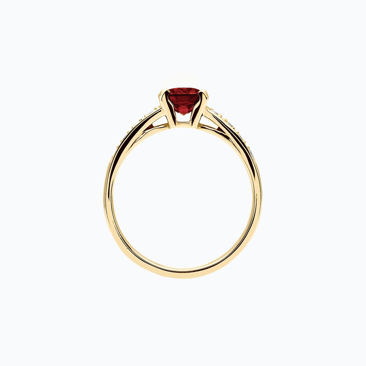 Solitaire Pavé Lola Grenat