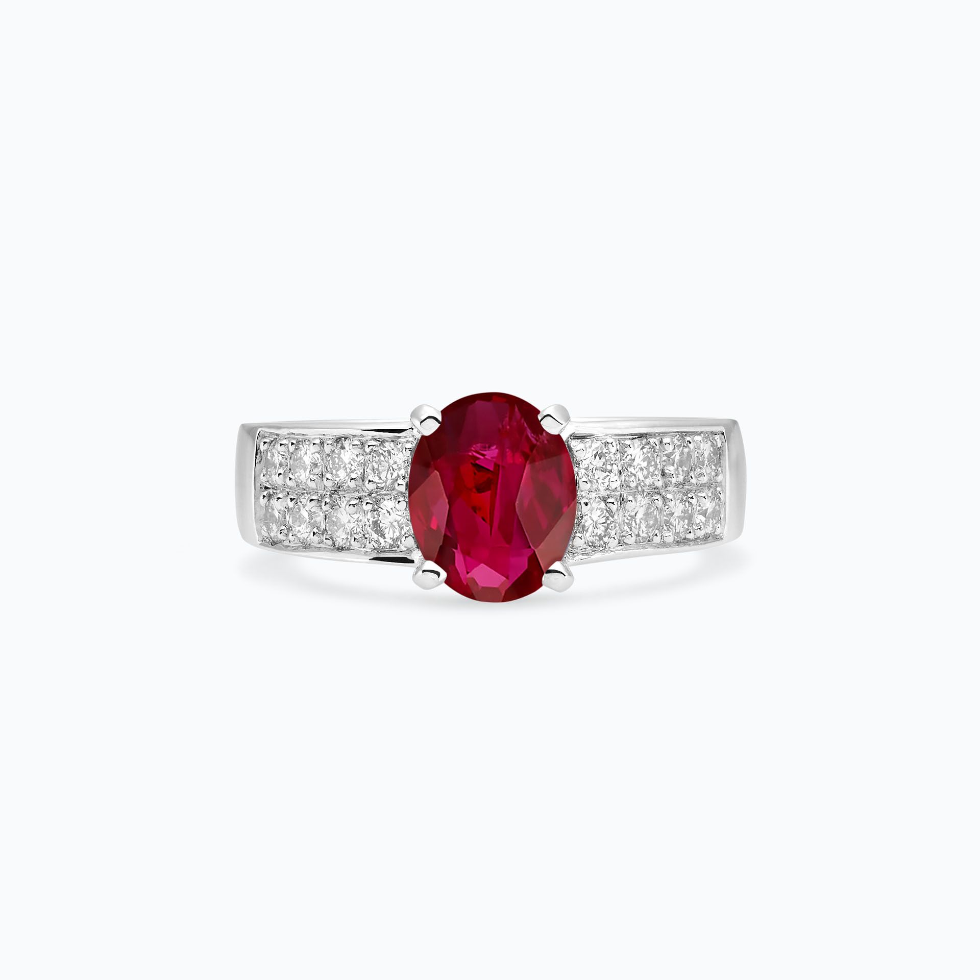 Solitaire Pavé Lola Rubis