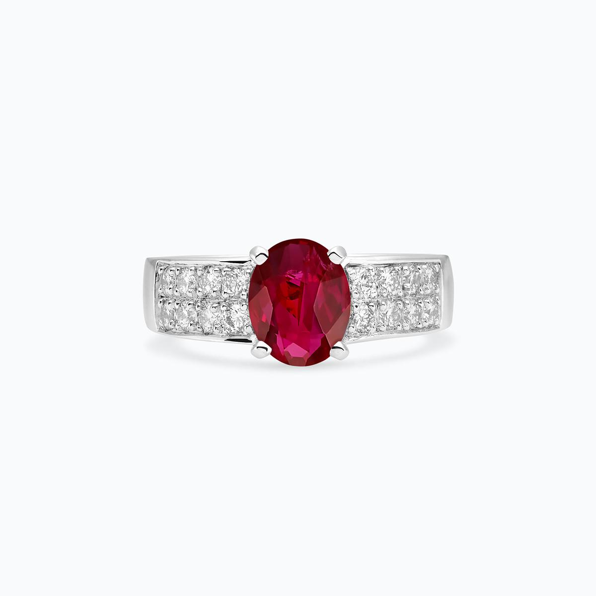 Solitaire Pavé Lola Rubis
