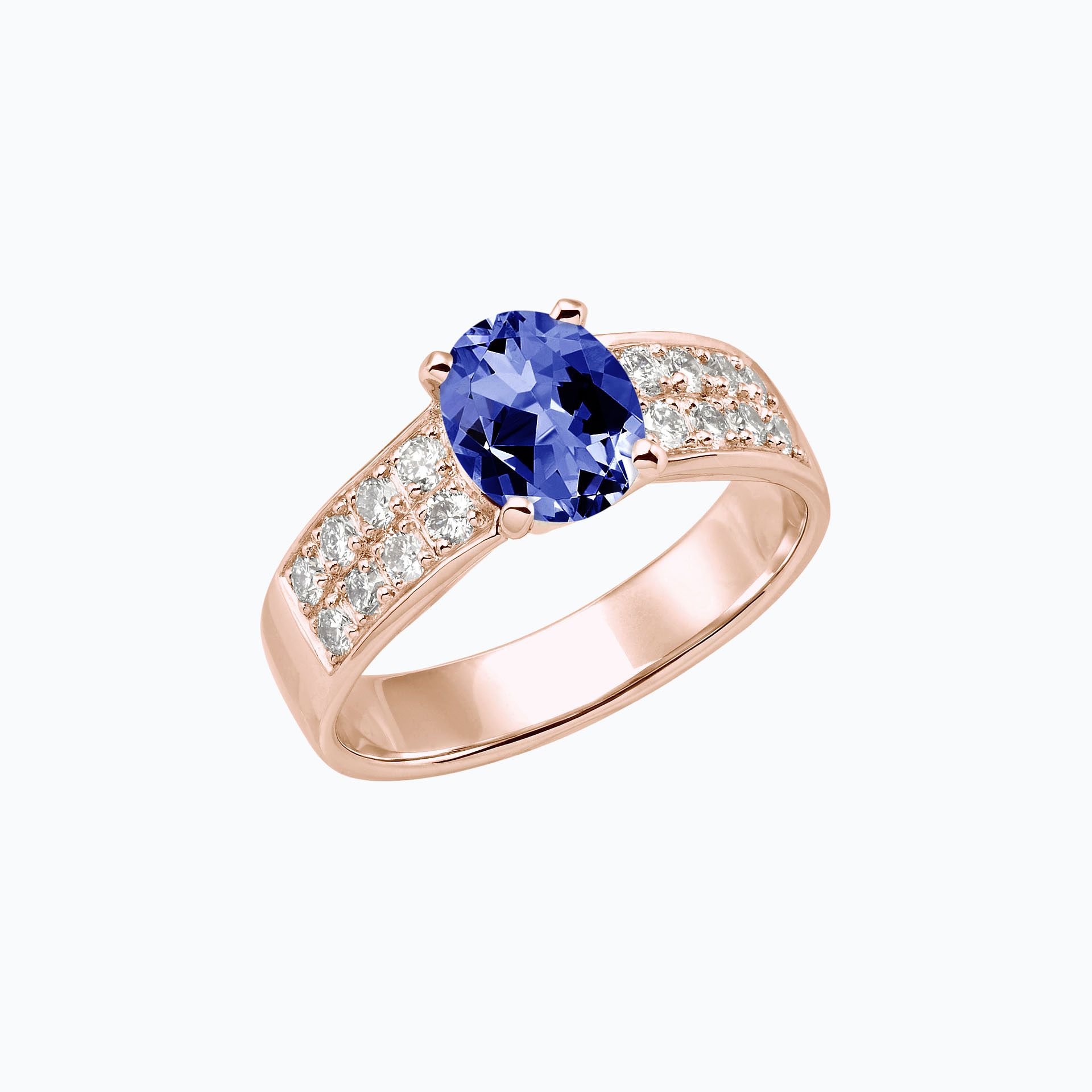 Solitaire Pavé Lola Tanzanite