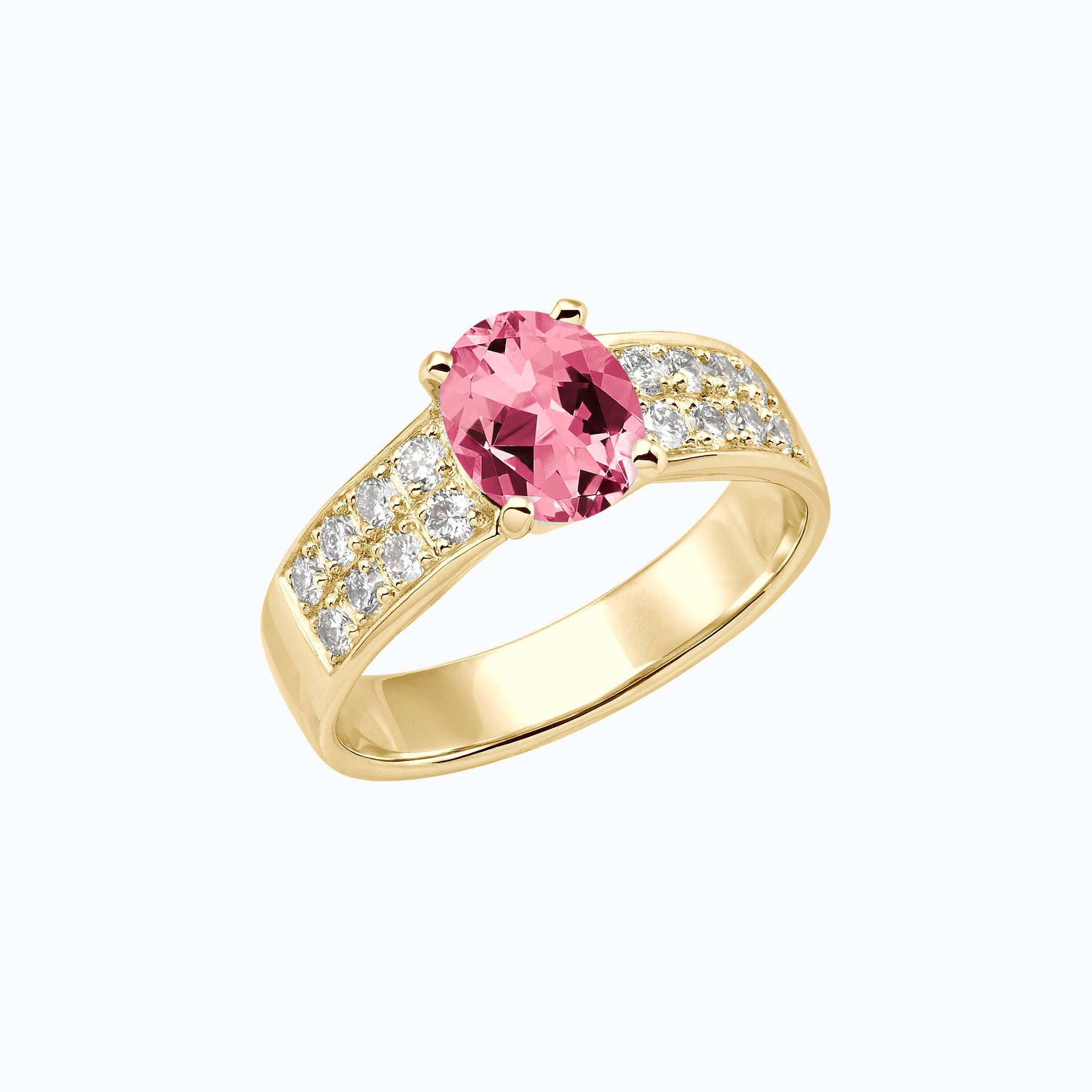Solitaire Pavé Lola Tourmaline