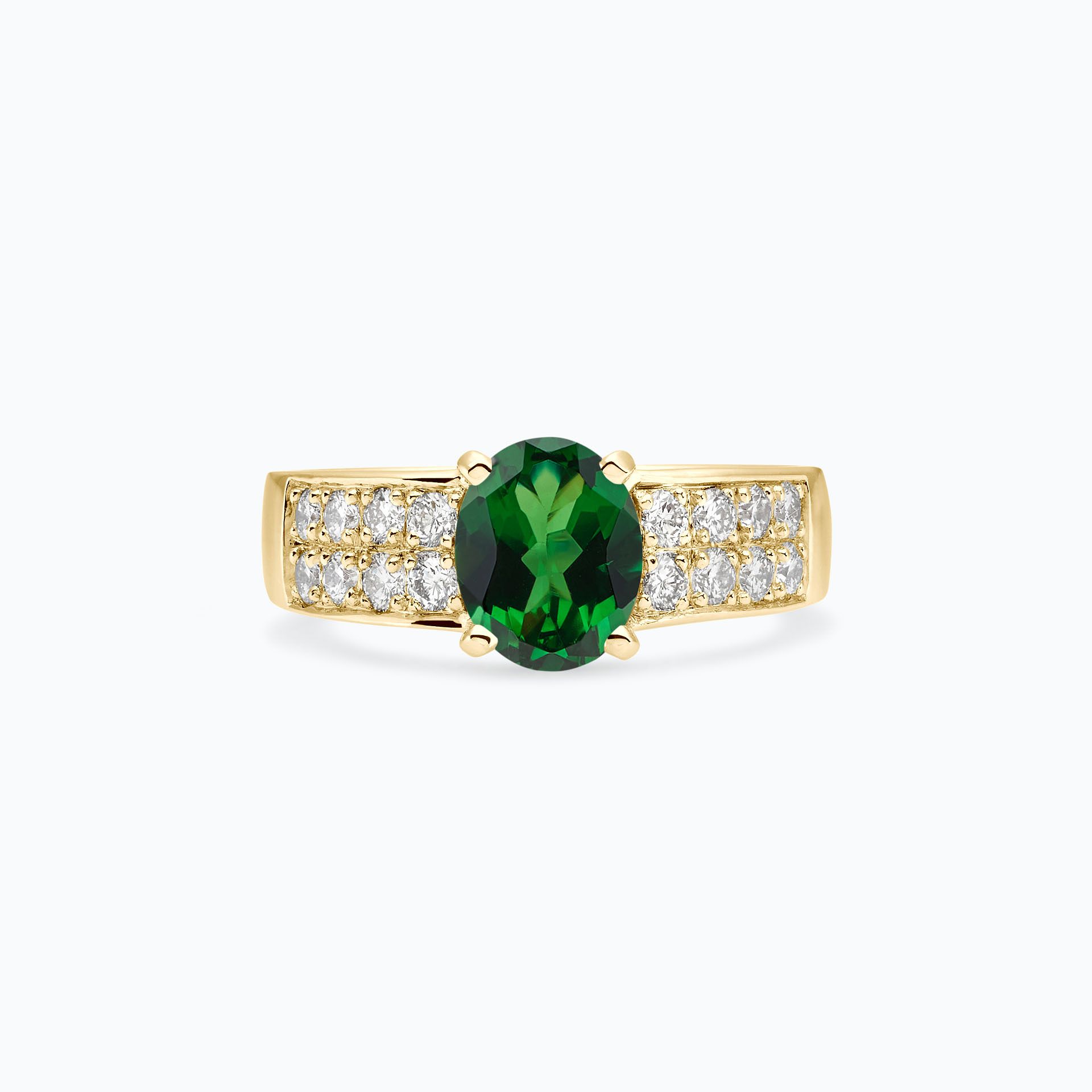 Solitaire Pavé Lola Tsavorite