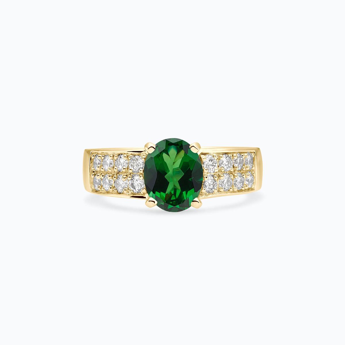Solitaire Pavé Lola Tsavorite